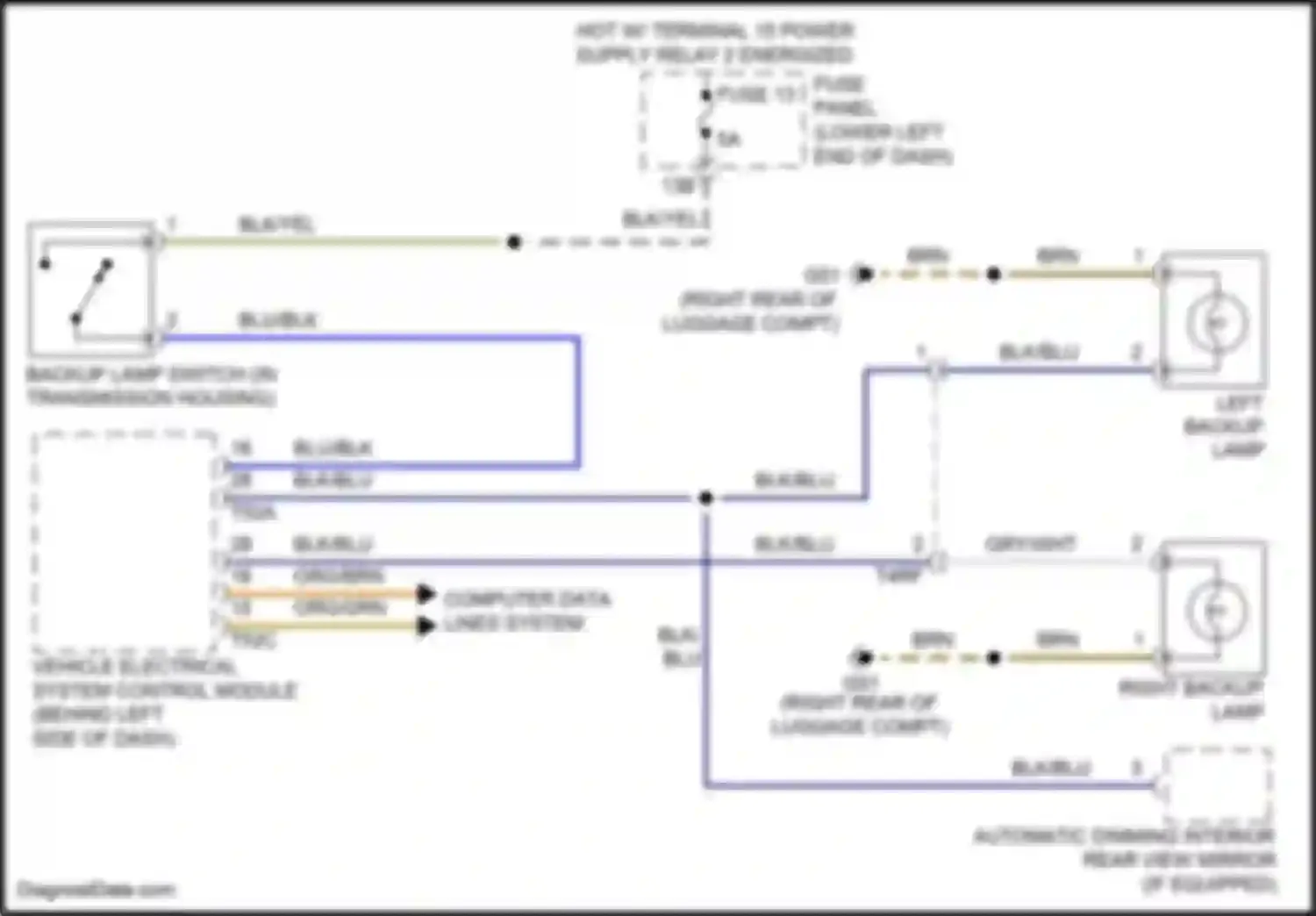 Wiring diagram computer data lines system for Volkswagen Tiguan I facelift (2011-2019) (2 of 79)