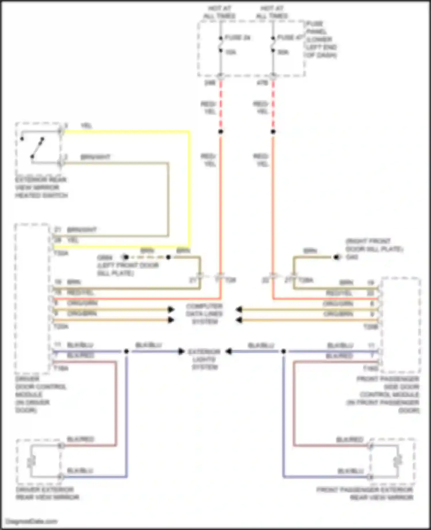 Wiring diagram computer data lines system for Volkswagen Tiguan I facelift (2011-2019) (7 of 79)