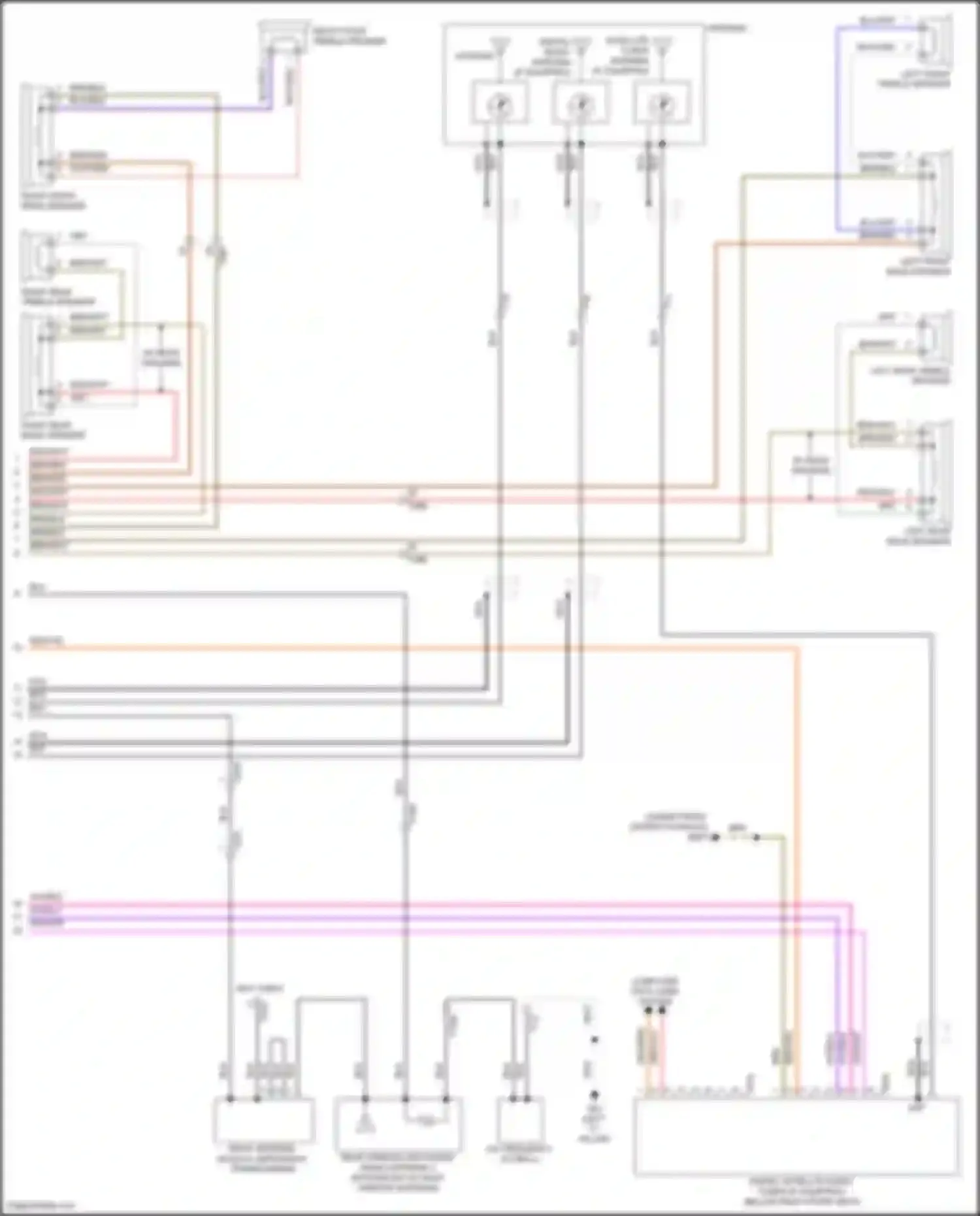 Wiring diagram computer data lines system for Volkswagen Tiguan I facelift (2011-2019) (19 of 79)