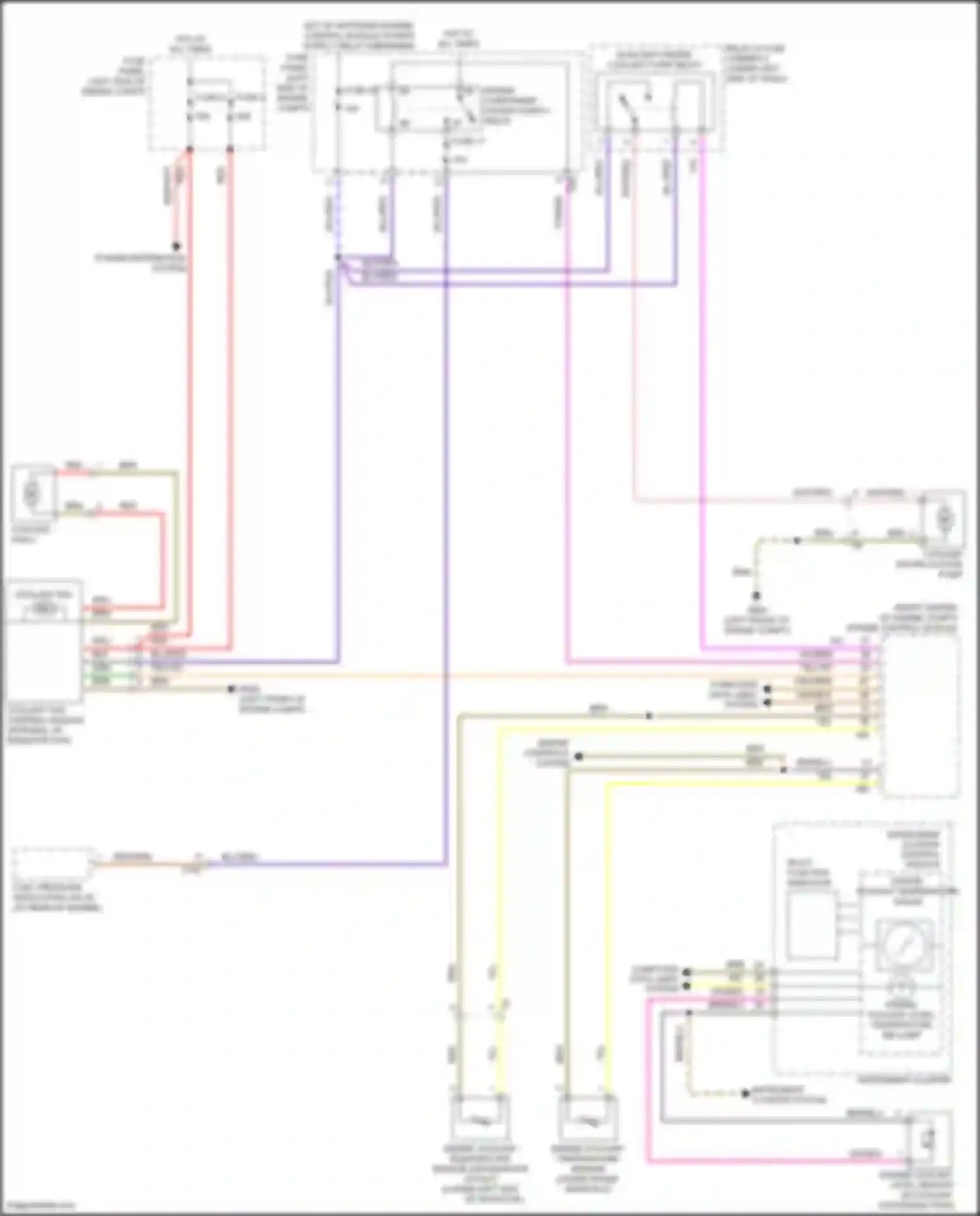 Wiring diagram coolant fan control module for Volkswagen Tiguan I facelift (2011-2019) (2 of 6)