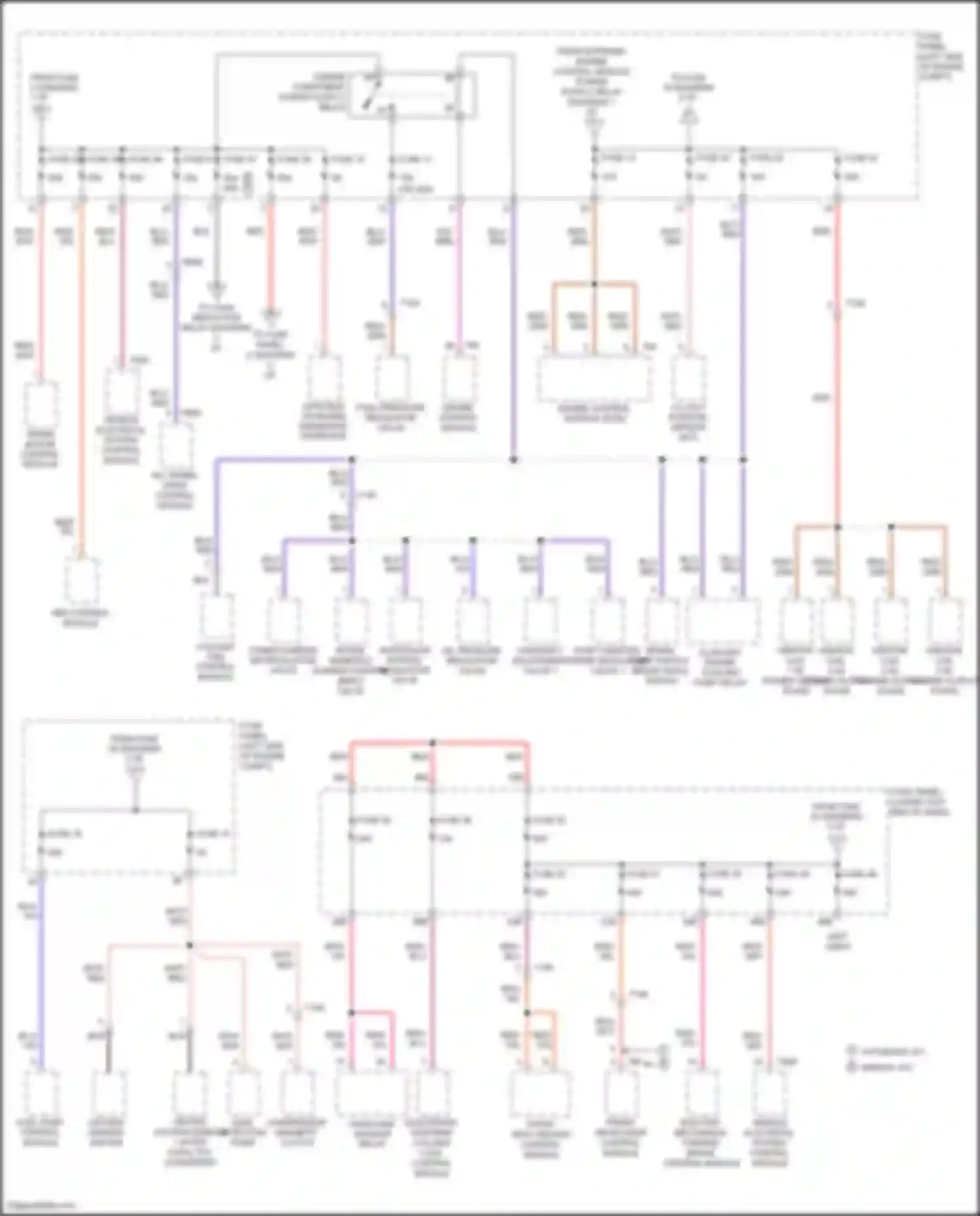 Wiring diagram electronic steering column lock control module for Volkswagen Tiguan I facelift (2011-2019) (6 of 9)