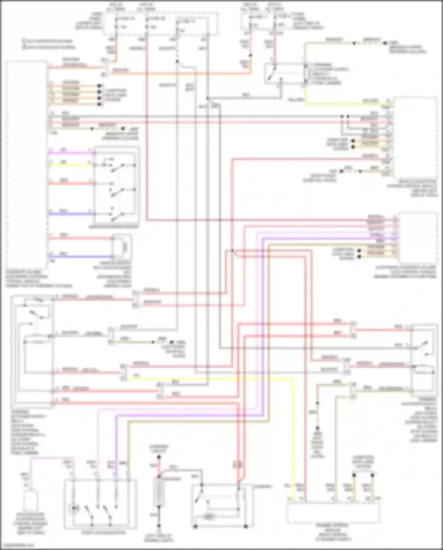 Wiring diagram electronic steering column lock control module for Volkswagen Tiguan I facelift (2011-2019) (9 of 9)