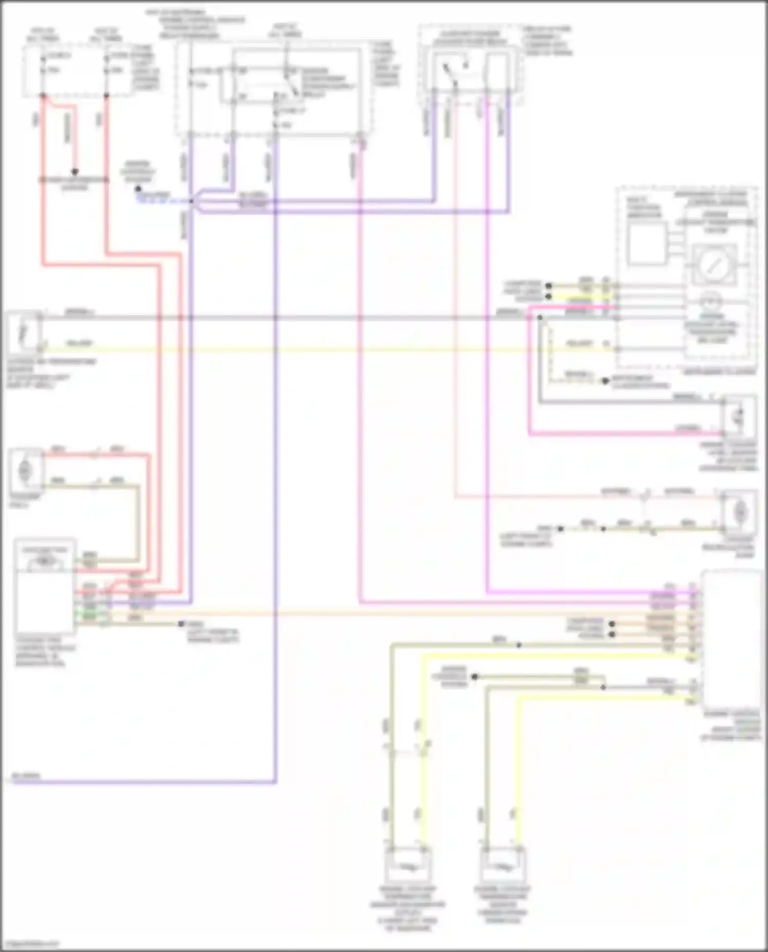 Wiring diagram engine controls system for Volkswagen Tiguan I facelift (2011-2019) (3 of 5)