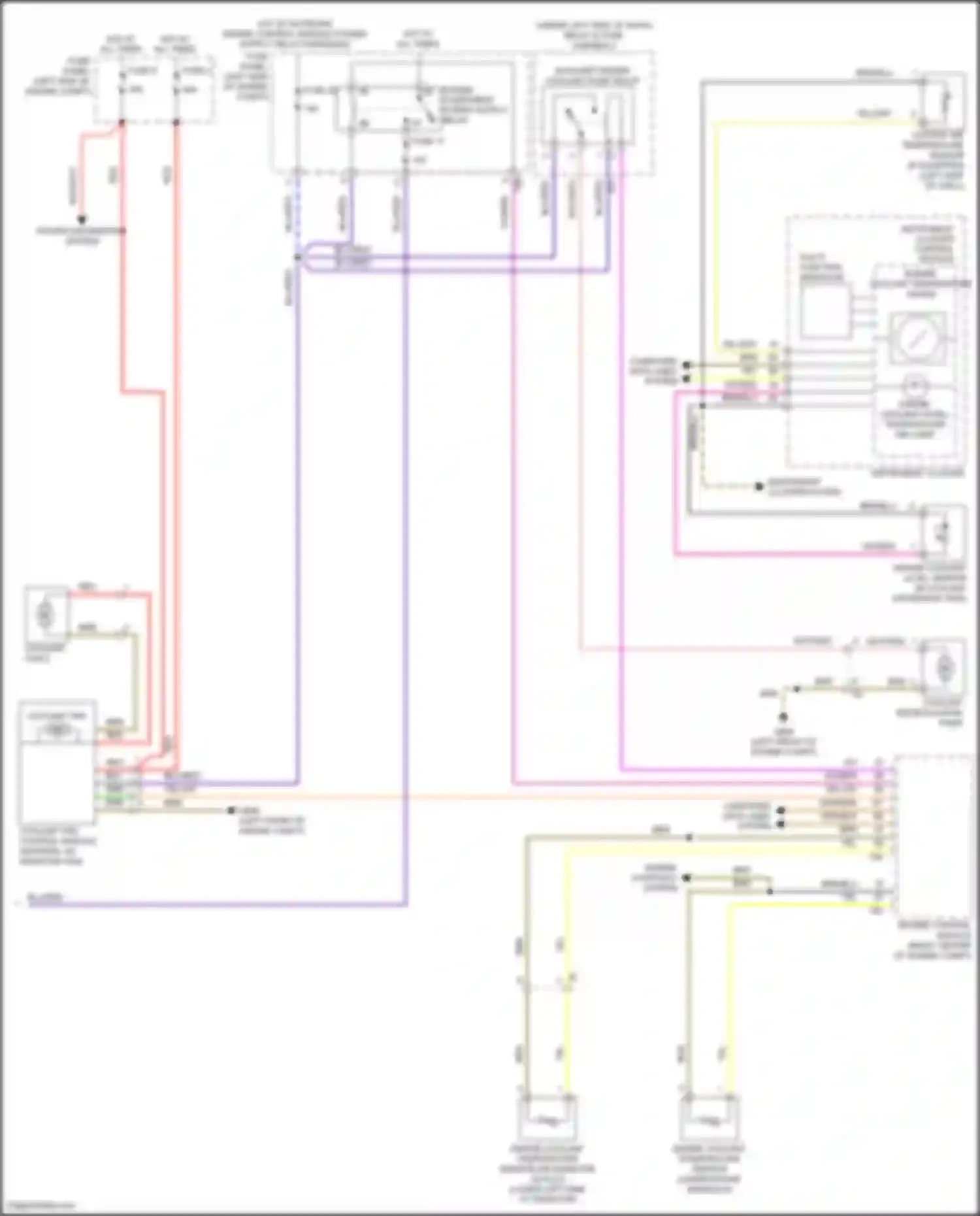 Wiring diagram engine coolant temperature sensor on radiator outlet for Volkswagen Tiguan I facelift (2011-2019) (1 of 4)