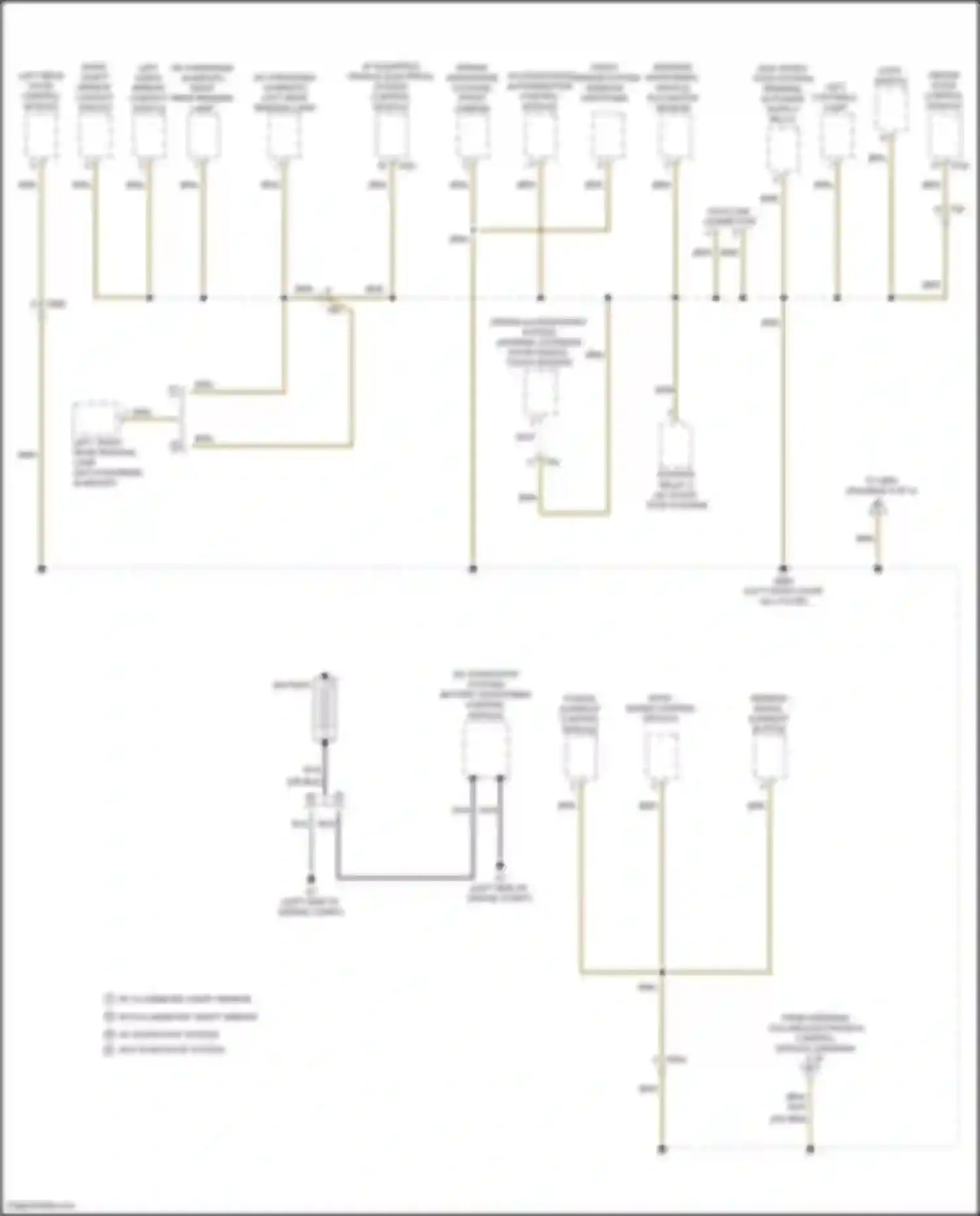 Wiring diagram front sensor system window defogger for Volkswagen Tiguan I facelift (2011-2019) (1 of 2)