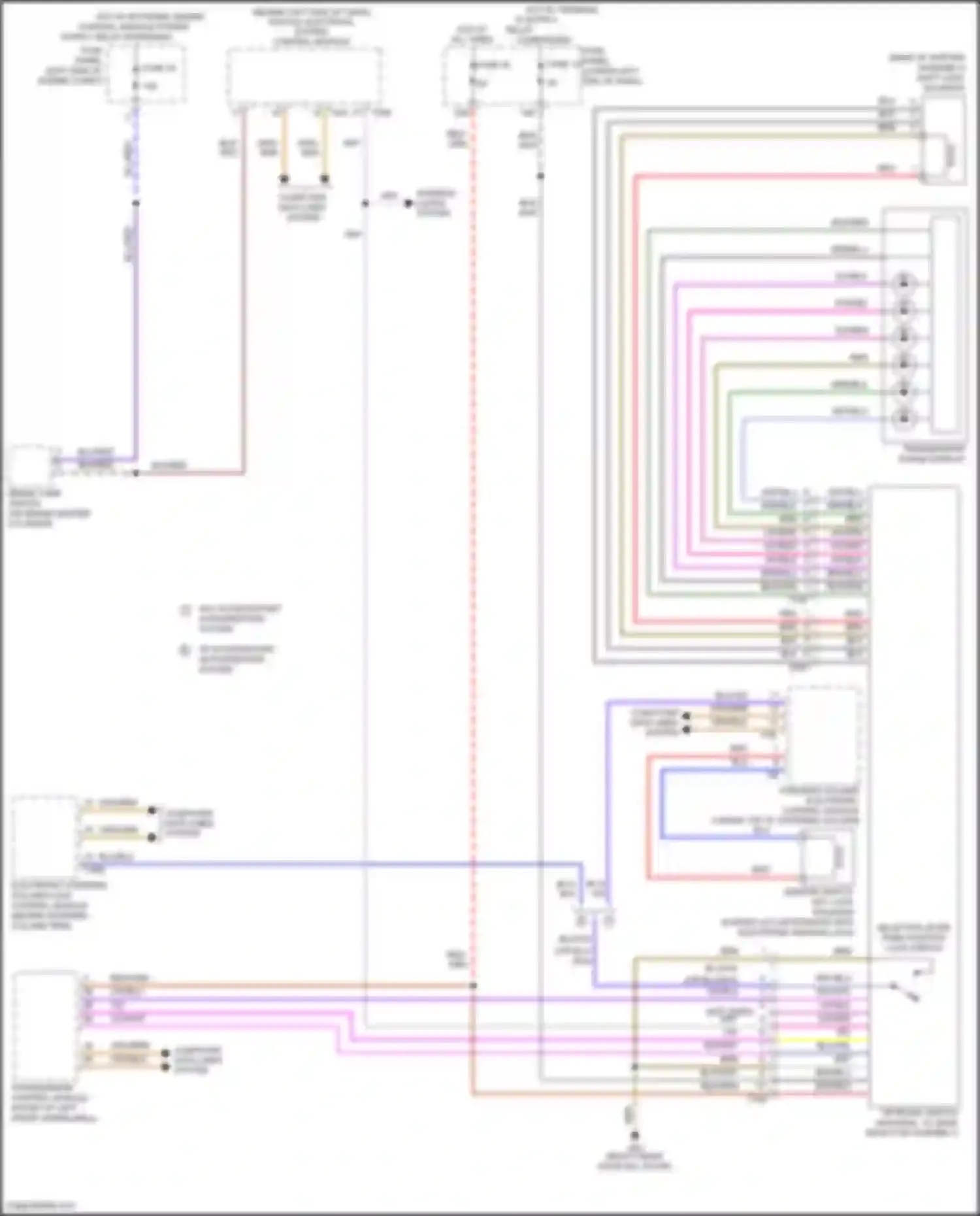 Wiring diagram ignition switch key lock solenoid for Volkswagen Tiguan I facelift (2011-2019) (3 of 4)