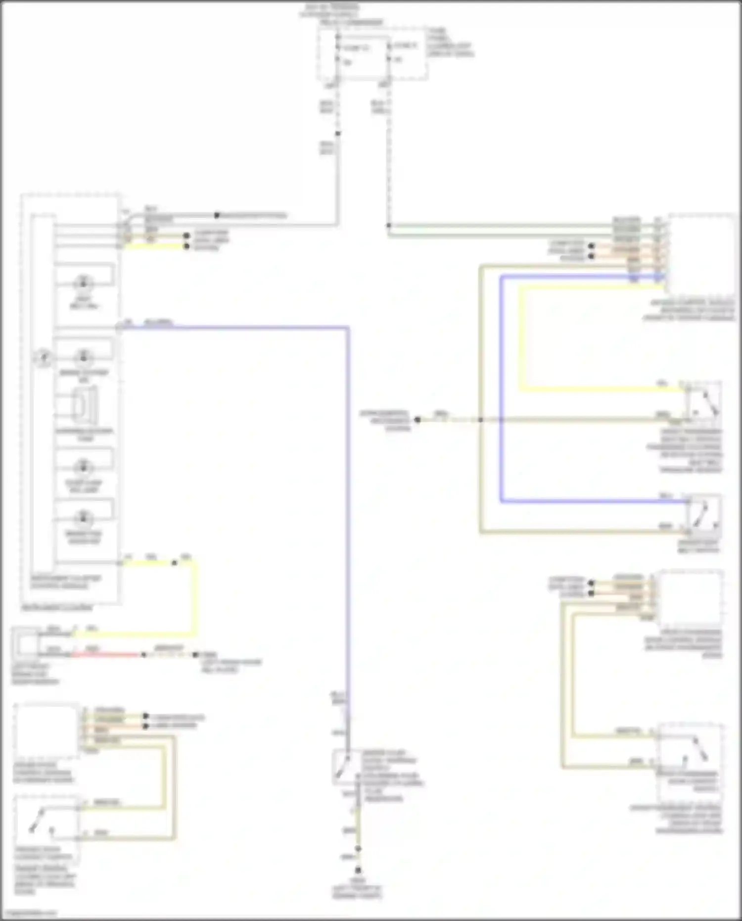Wiring diagram instrument cluster control module for Volkswagen Tiguan I facelift (2011-2019) (12 of 23)