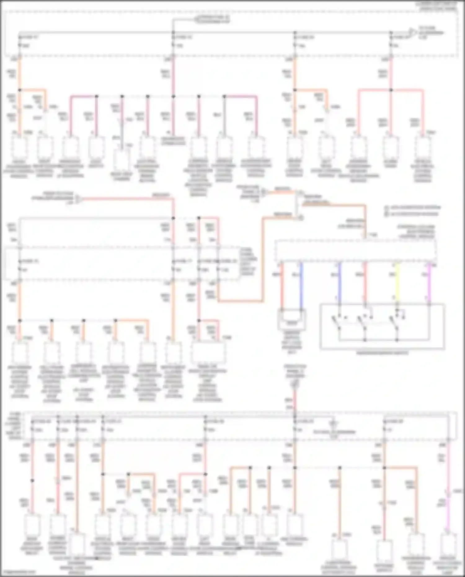 Wiring diagram interior monitoring sensor, vehicle inclination sensor for Volkswagen Tiguan I facelift (2011-2019) (1 of 1)