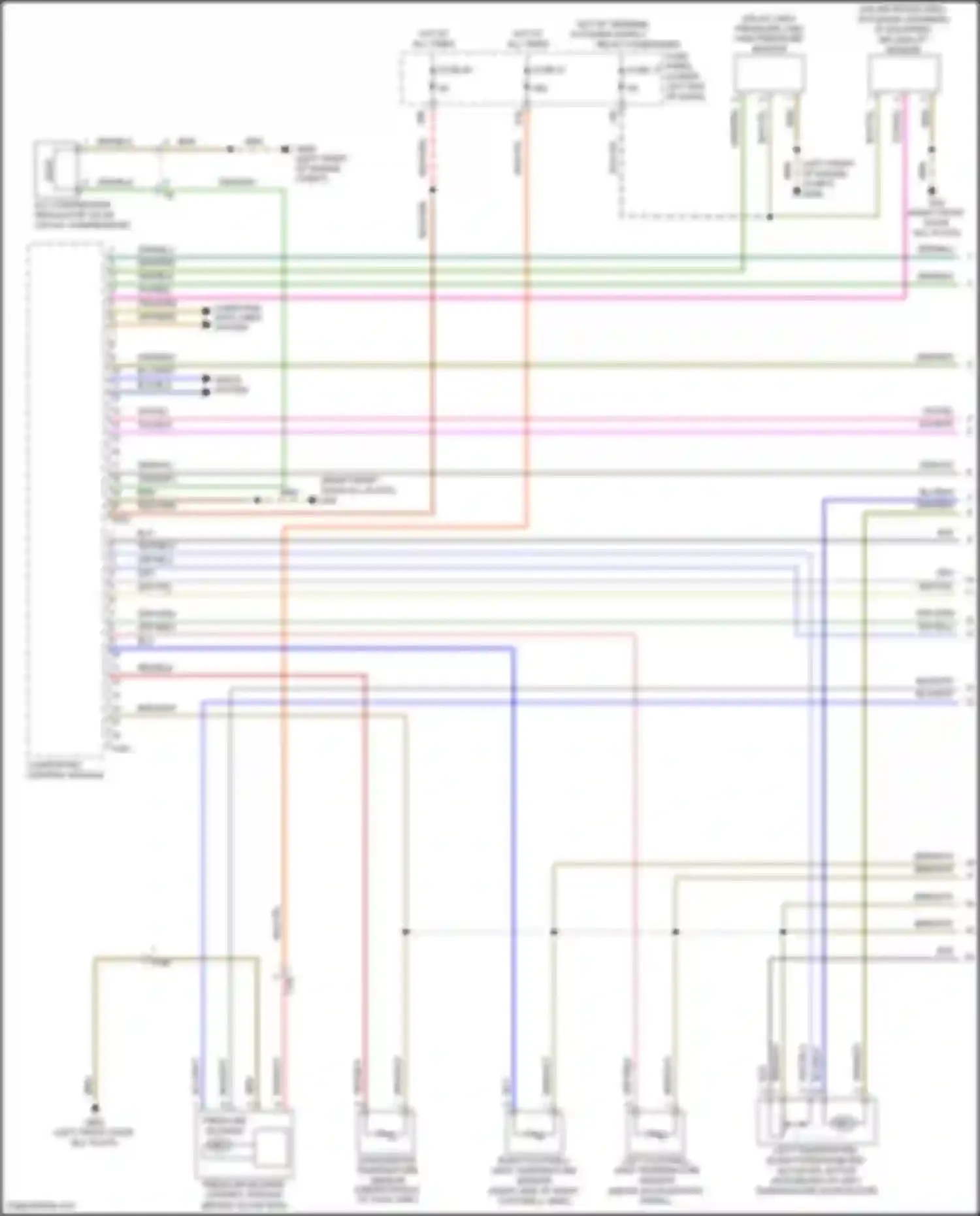 Wiring diagram left footwell vent temperature sensor for Volkswagen Tiguan I facelift (2011-2019) (1 of 1)