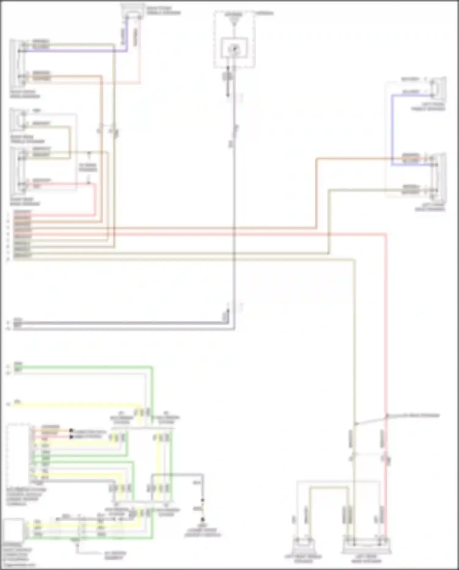 Wiring diagram multimedia system control module for Volkswagen Tiguan I facelift (2011-2019) (7 of 8)