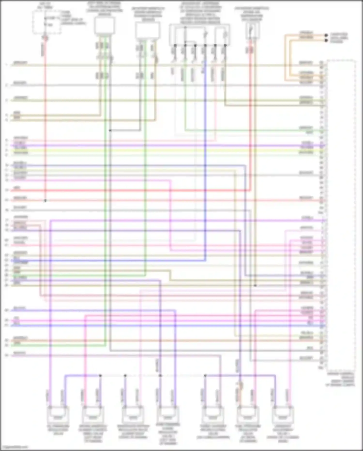 Wiring diagram oxygen sensor heater, heated oxygen sensor for Volkswagen Tiguan I facelift (2011-2019) (1 of 1)