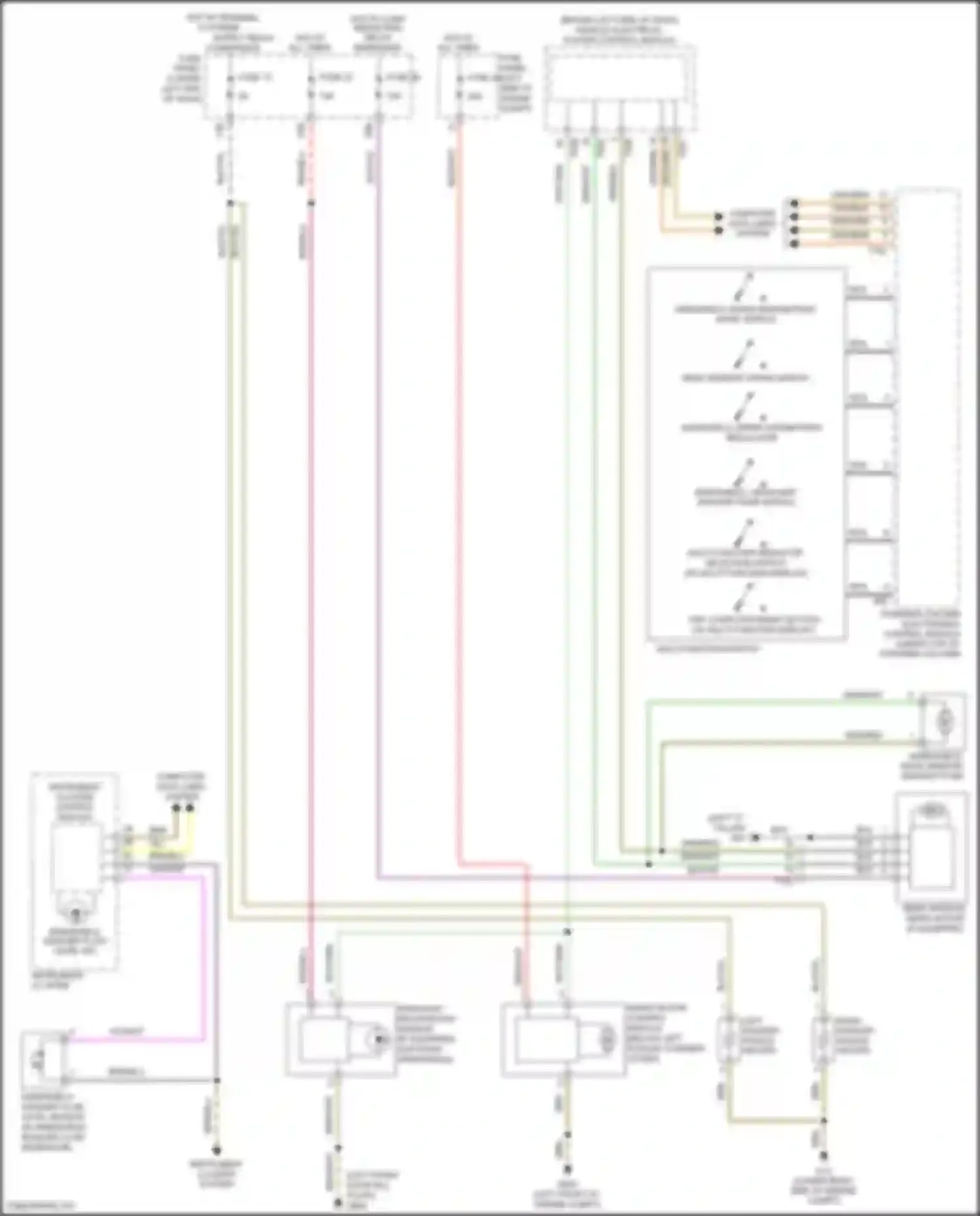 Wiring diagram rain/light recognition sensor for Volkswagen Tiguan I facelift (2011-2019) (5 of 5)