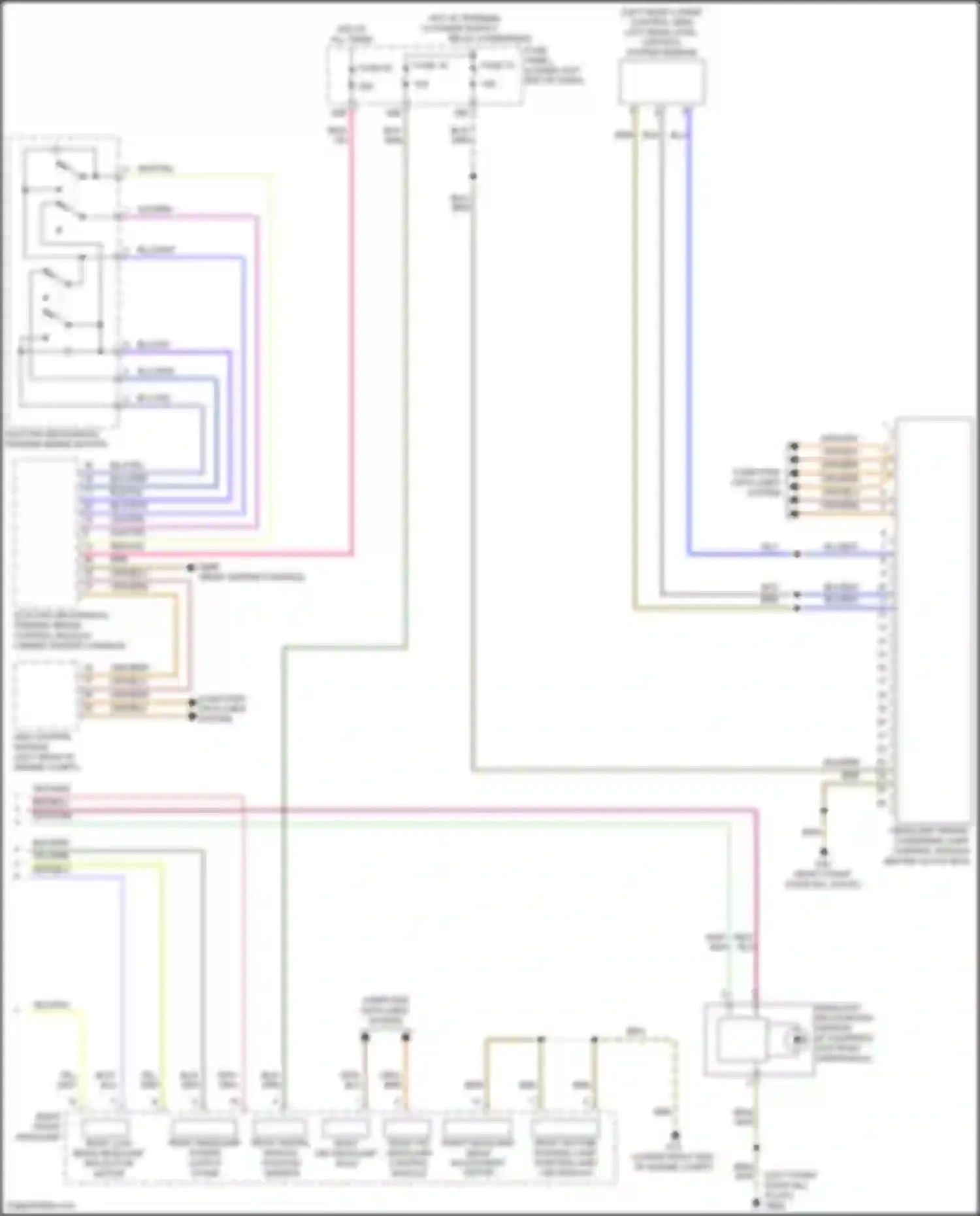 Wiring diagram rain/light recognition sensor for Volkswagen Tiguan I facelift (2011-2019) (2 of 5)