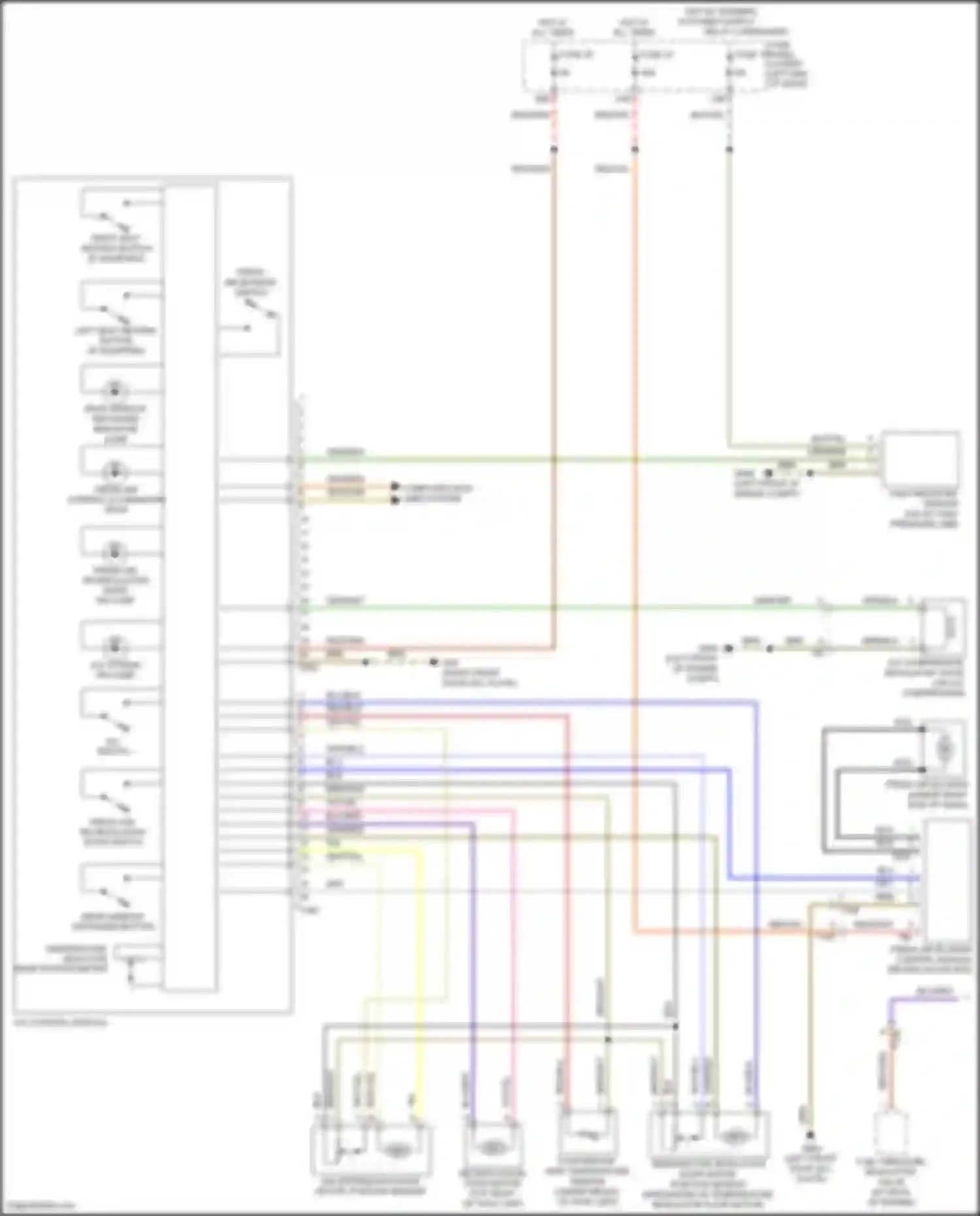 Wiring diagram rear window defogger indicator lamp for Volkswagen Tiguan I facelift (2011-2019) (1 of 1)
