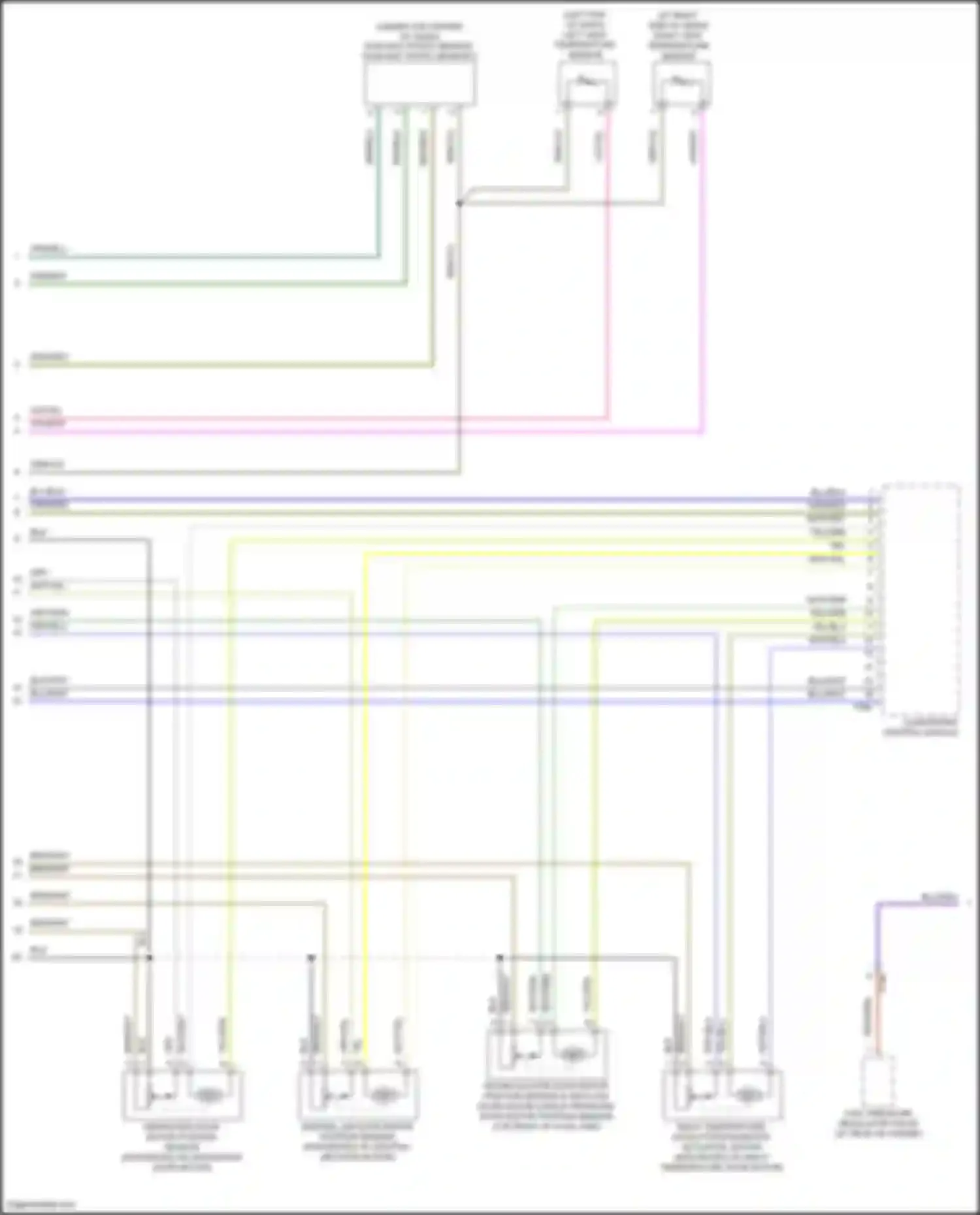 Wiring diagram right vent temperature sensor for Volkswagen Tiguan I facelift (2011-2019) (1 of 1)