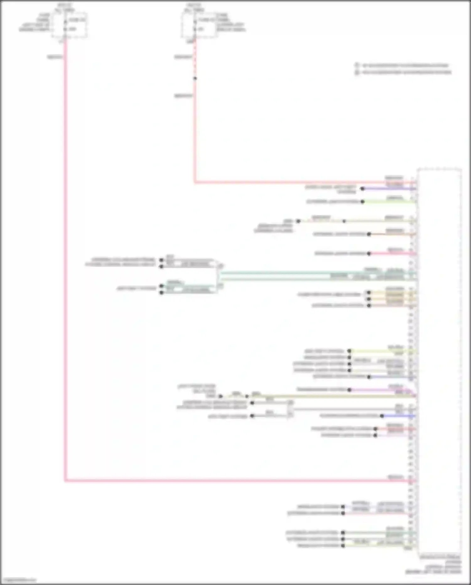 Wiring diagram steering column electronic system control module circuit for Volkswagen Tiguan I facelift (2011-2019) (1 of 1)
