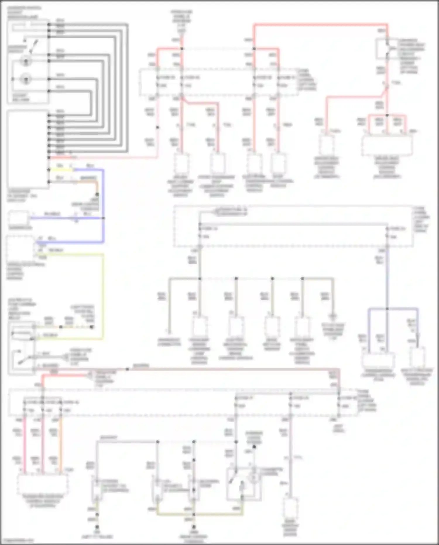 Wiring diagram towing recognition control module for Volkswagen Tiguan I facelift (2011-2019) (4 of 6)