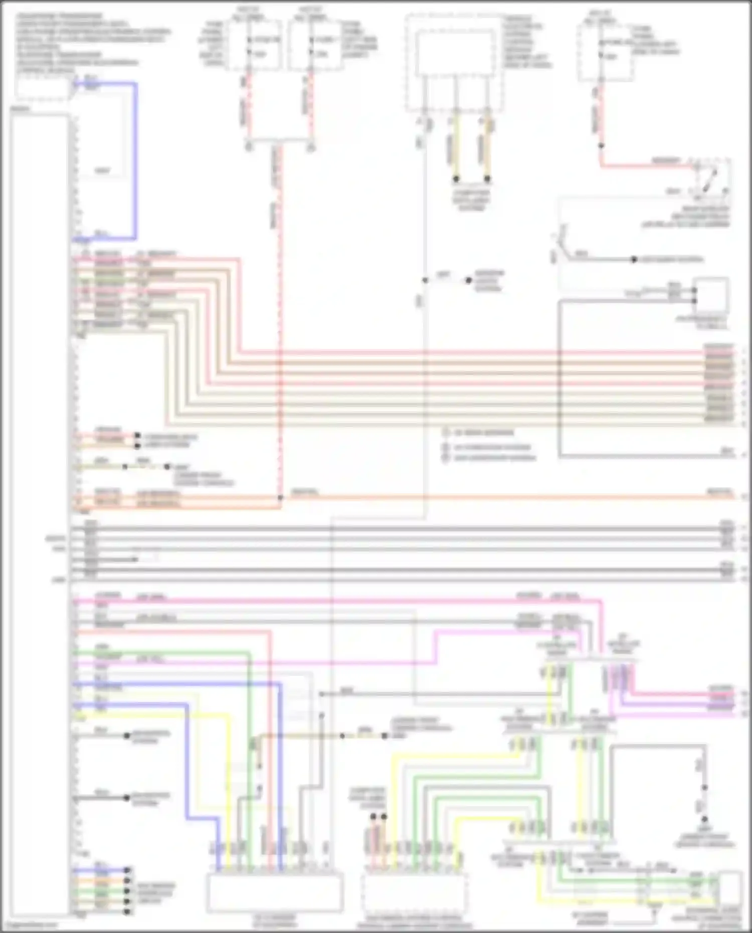 Wiring diagram vehicle electrical system control module for Volkswagen Tiguan I facelift (2011-2019) (8 of 44)