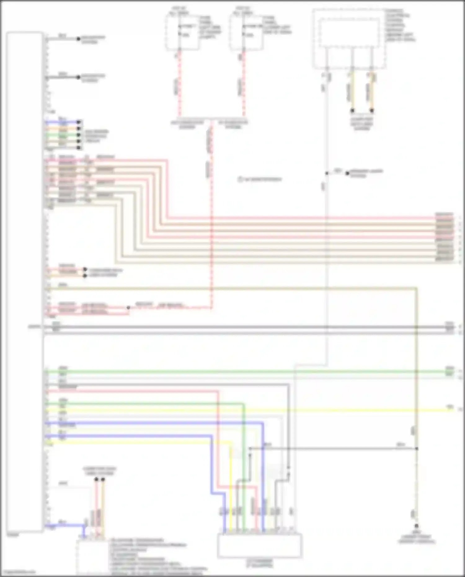 Wiring diagram vehicle electrical system control module for Volkswagen Tiguan I facelift (2011-2019) (7 of 44)