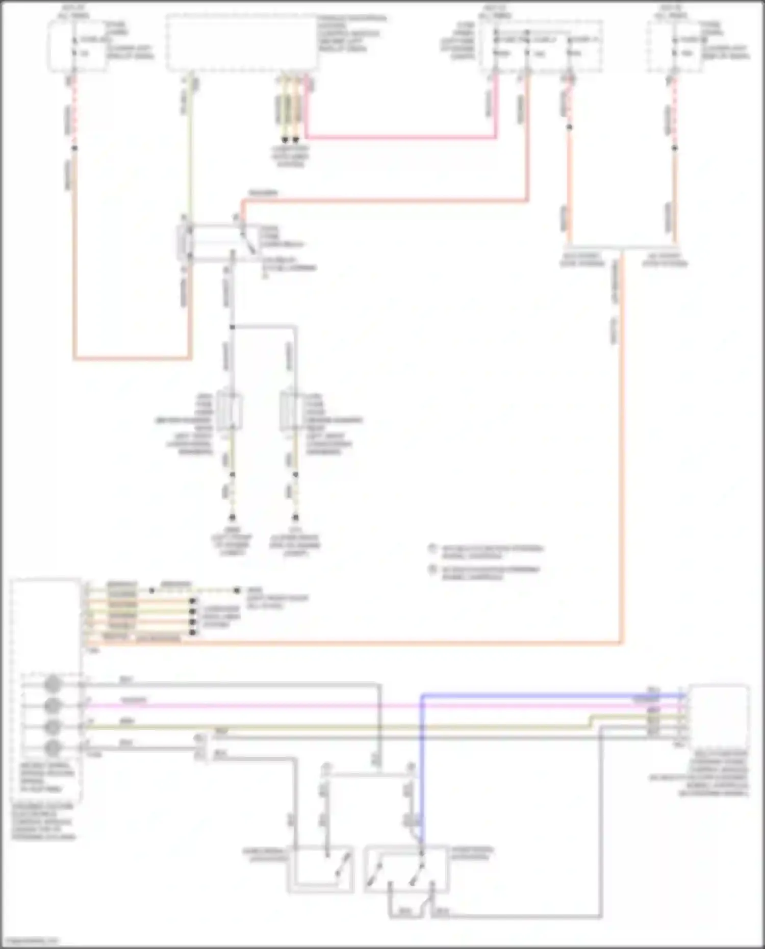 Wiring diagram w/ multi-function steering wheel controls for Volkswagen Tiguan I facelift (2011-2019) (1 of 1)