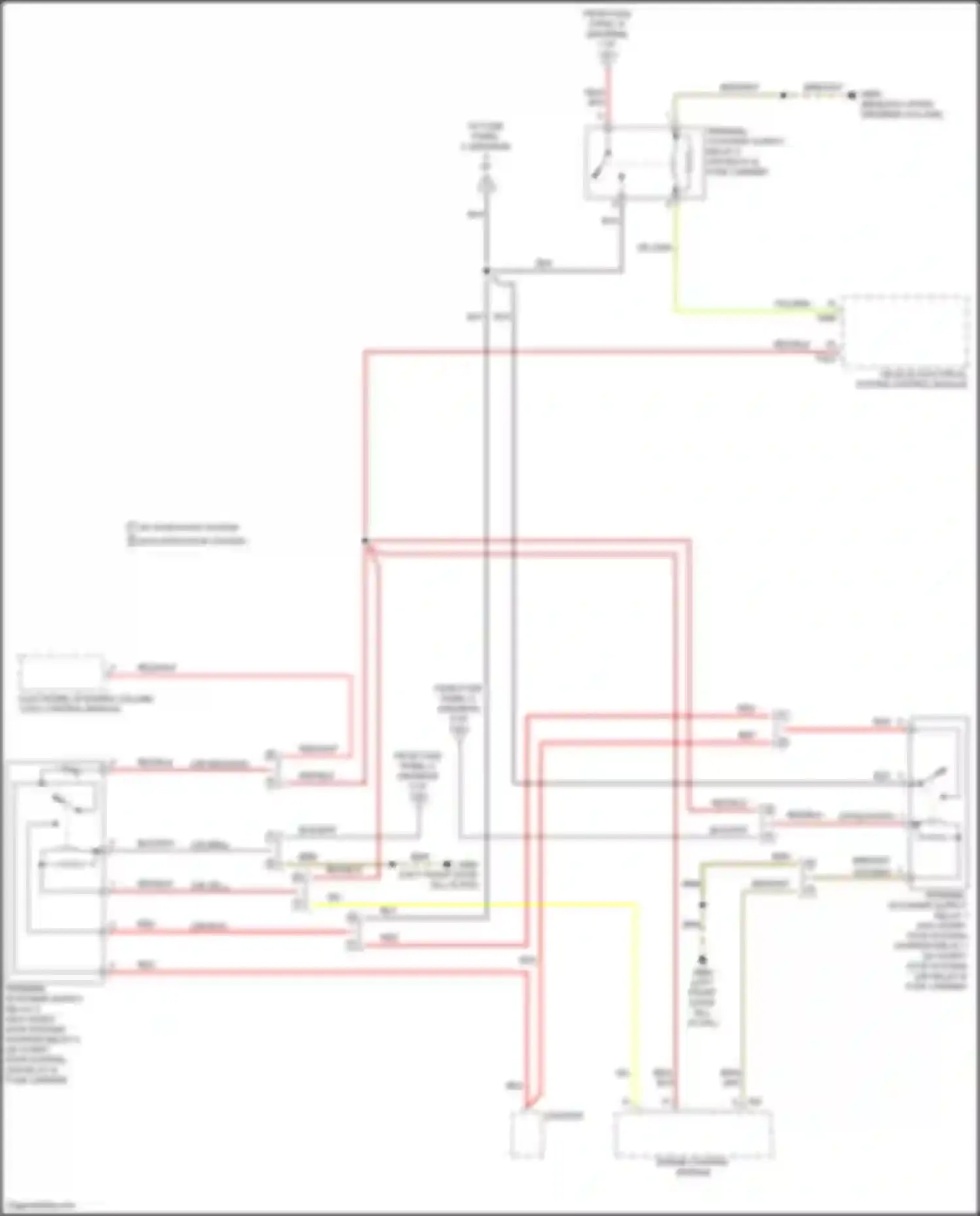 Wiring diagram w/ start/stop system w/o start/stop system for Volkswagen Tiguan I facelift (2011-2019) (3 of 5)
