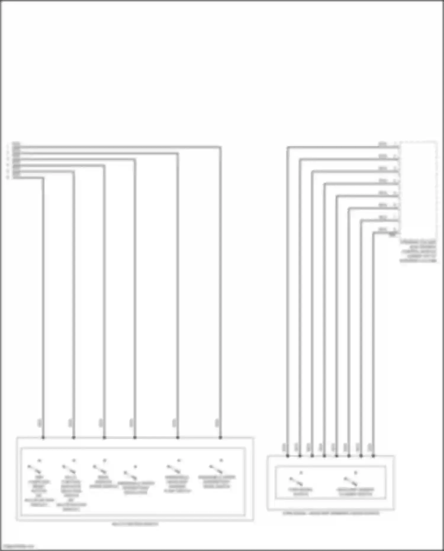 Wiring diagram windshield wiper intermittent mode switch for Volkswagen Tiguan I facelift (2011-2019) (1 of 2)