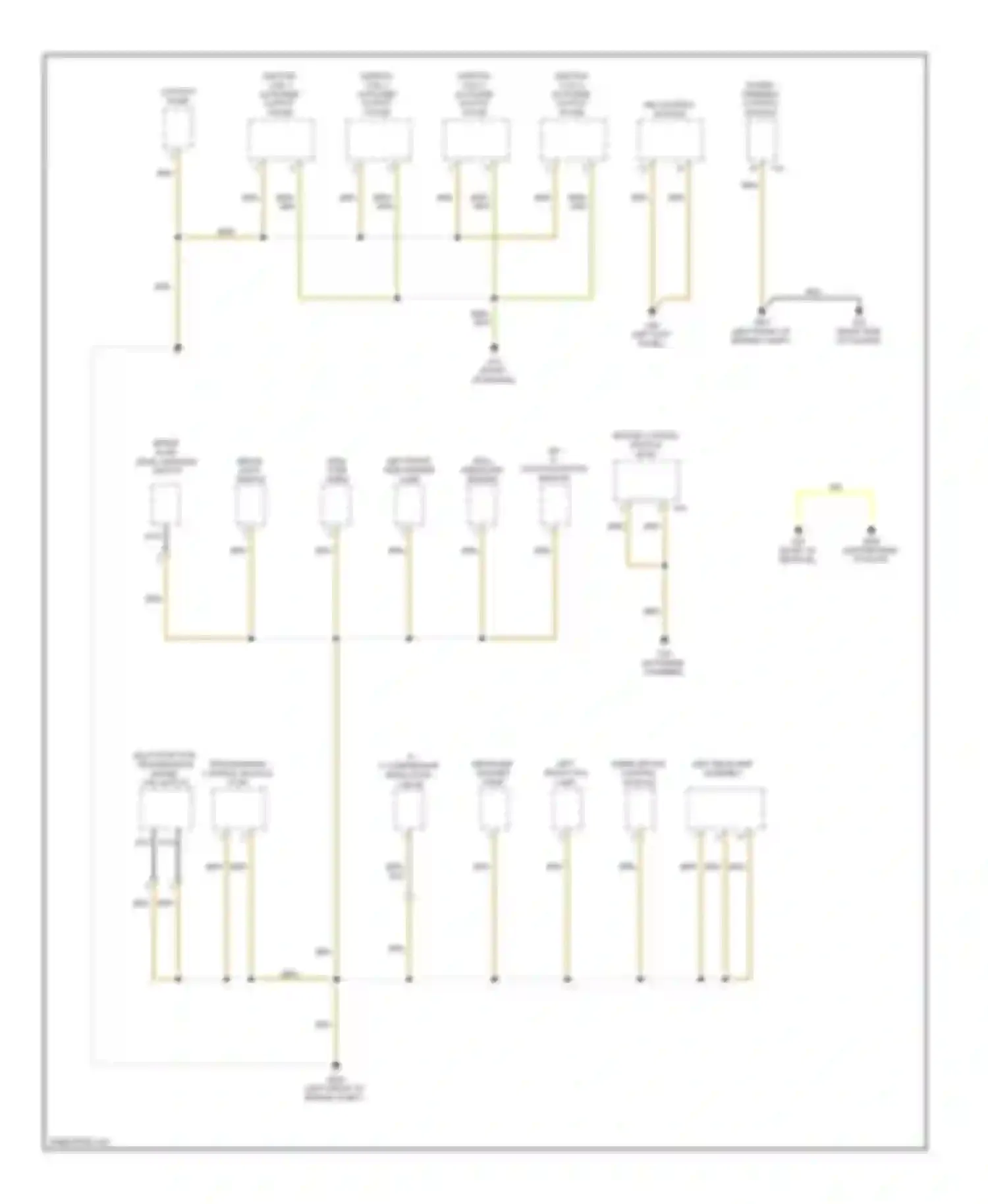 Tiguan Volkswagen I (2007-2011): Ground distribution circuit (2 of 4)
