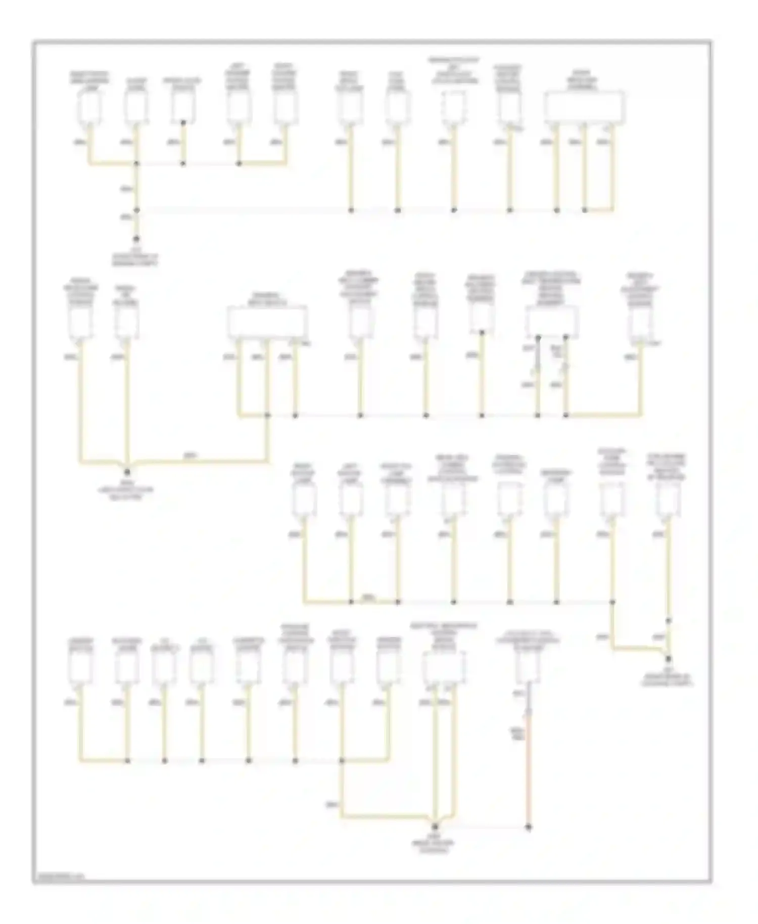 Tiguan Volkswagen I (2007-2011): Ground distribution circuit (4 of 4)