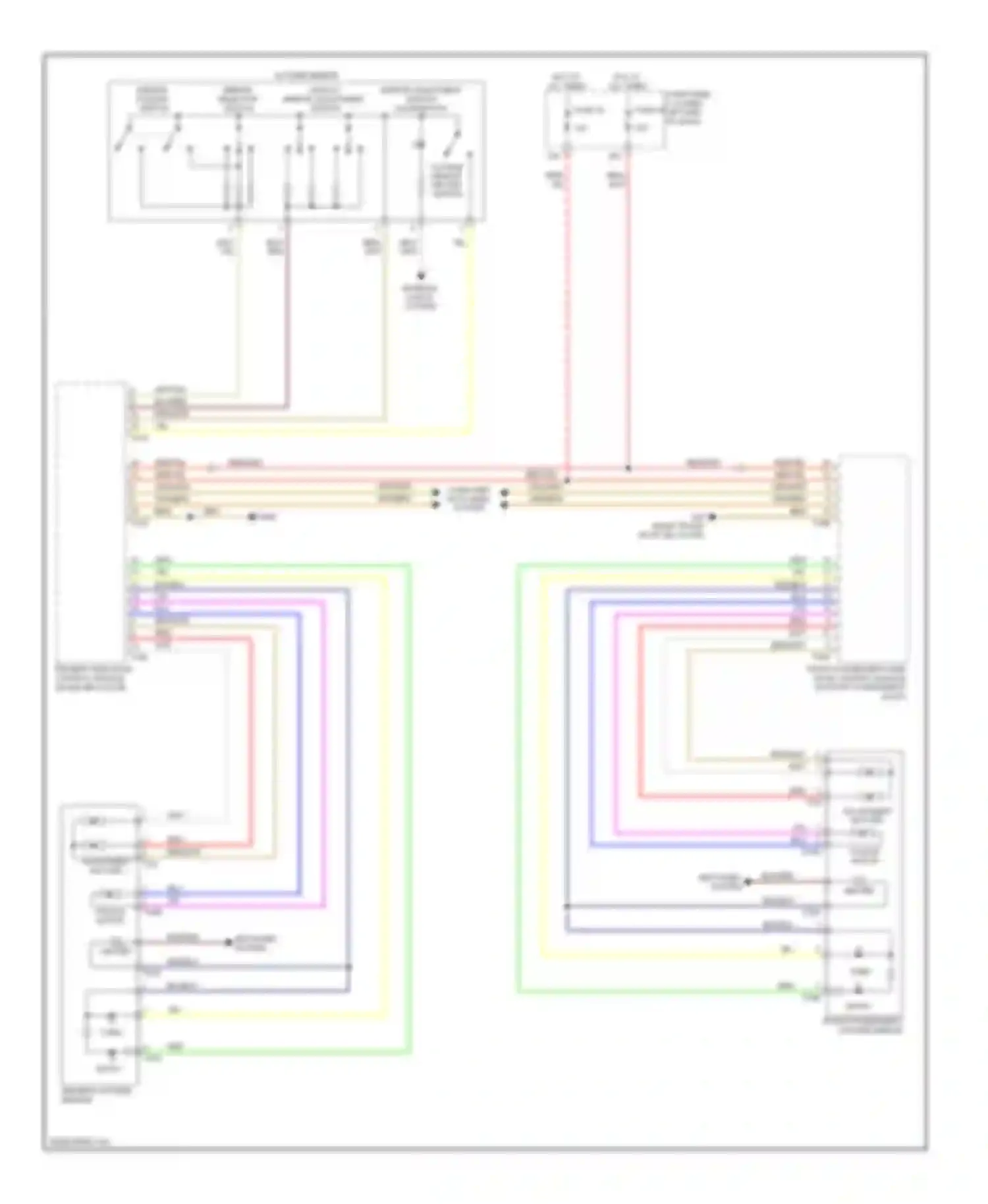 Tiguan Volkswagen I (2007-2011): Power mirrors circuit