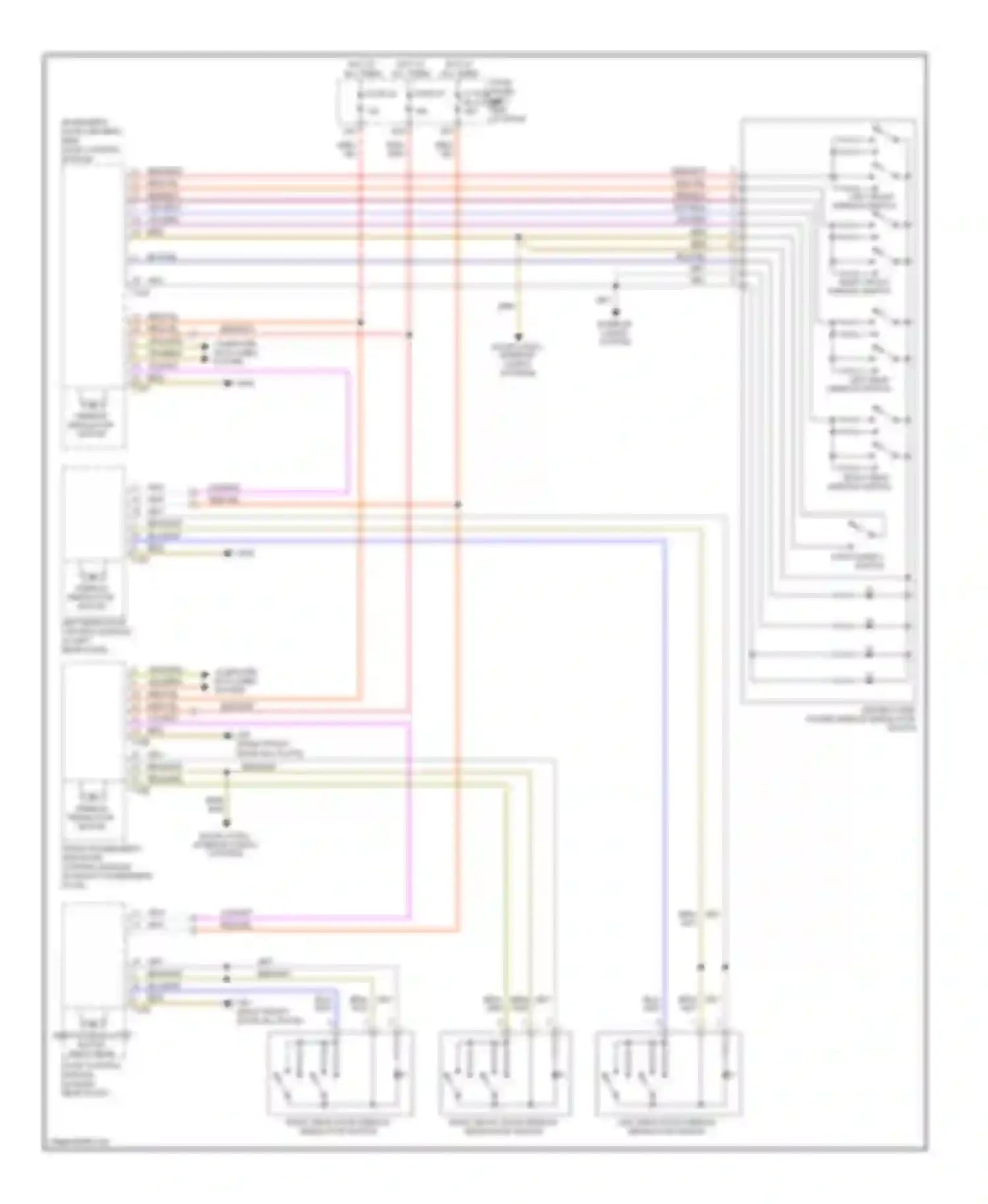 Tiguan Volkswagen I (2007-2011): Power windows circuit