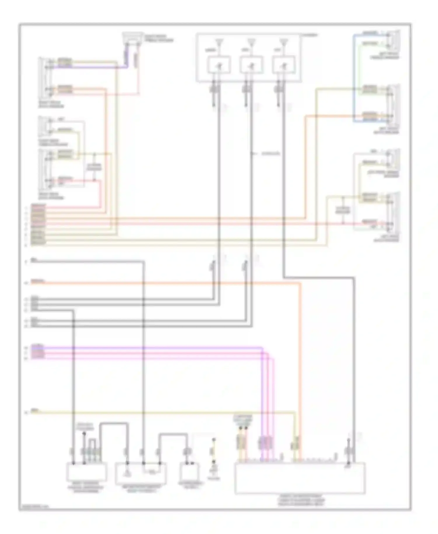 Tiguan Volkswagen I (2007-2011): Radio circuit, rcd 310 early production (2 of 2)
