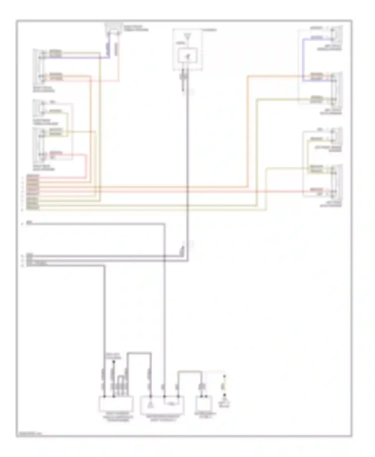 Tiguan Volkswagen I (2007-2011): Radio circuit, rcd 310 late production (2 of 2)