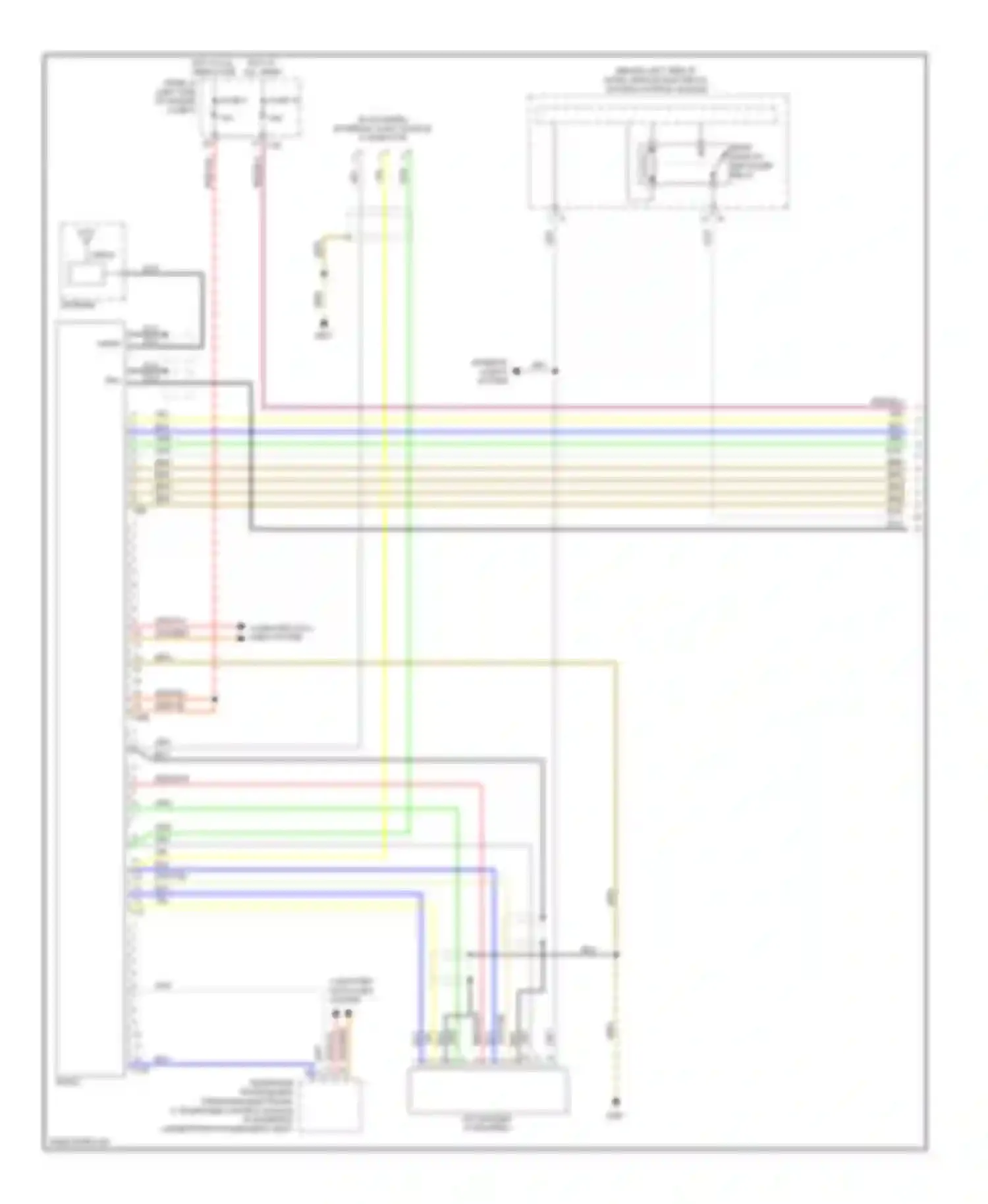 Tiguan Volkswagen I (2007-2011): Radio circuit, rcd 500/510 & with amplifier (1 of 2)