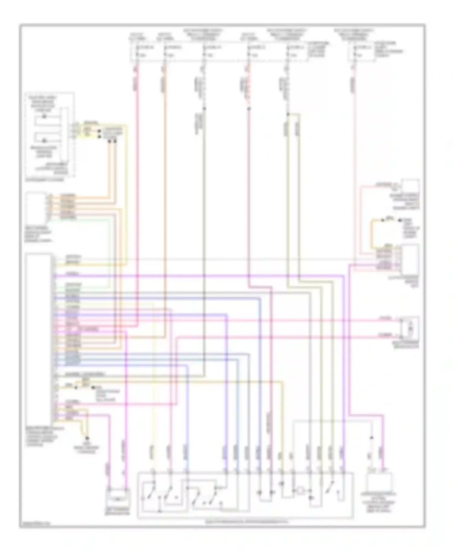 Tiguan Volkswagen I (2007-2011): Electronic parking brake circuit
