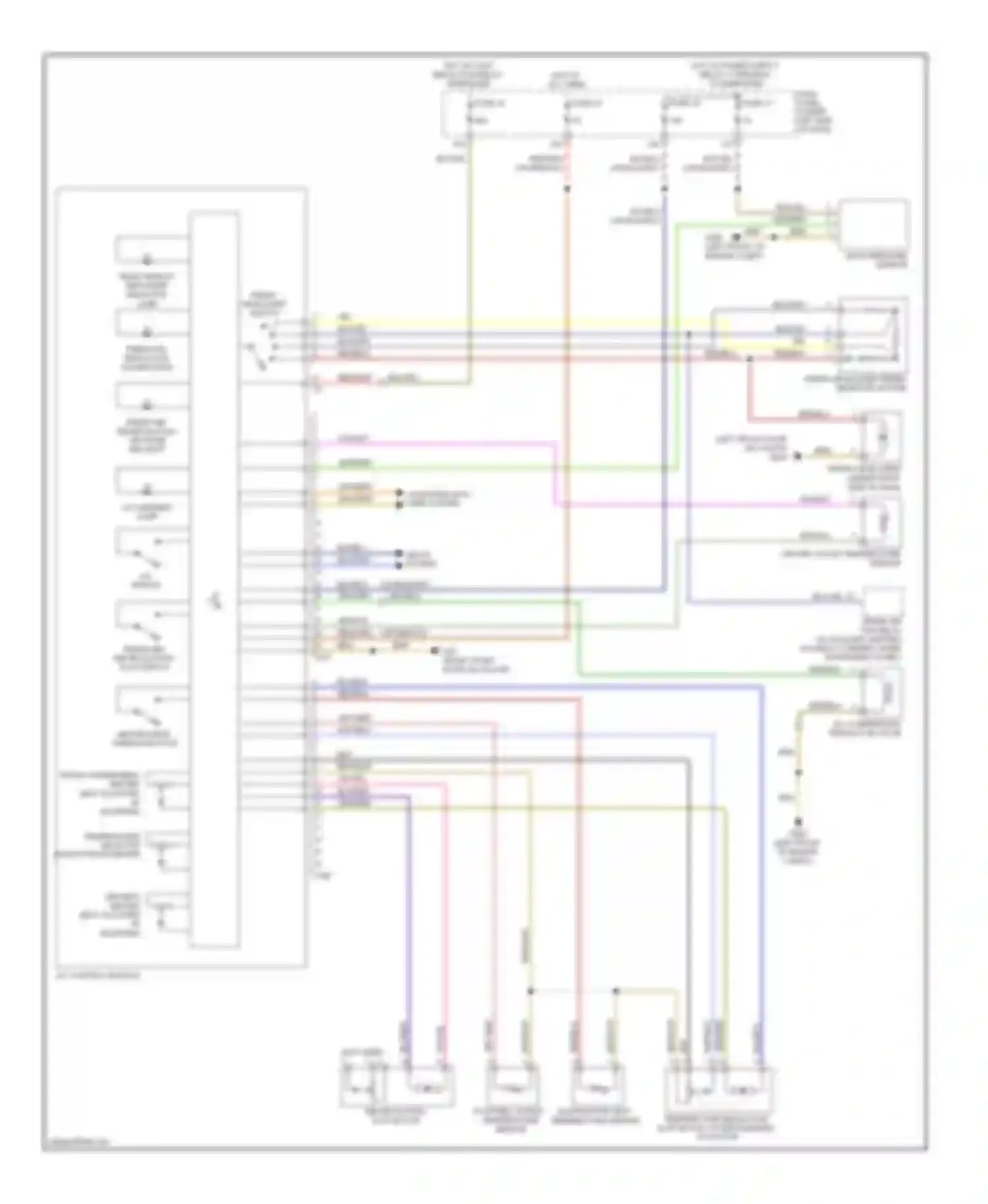 Wiring diagram a/c control module for Volkswagen Tiguan I (2007-2011) (3 of 5)