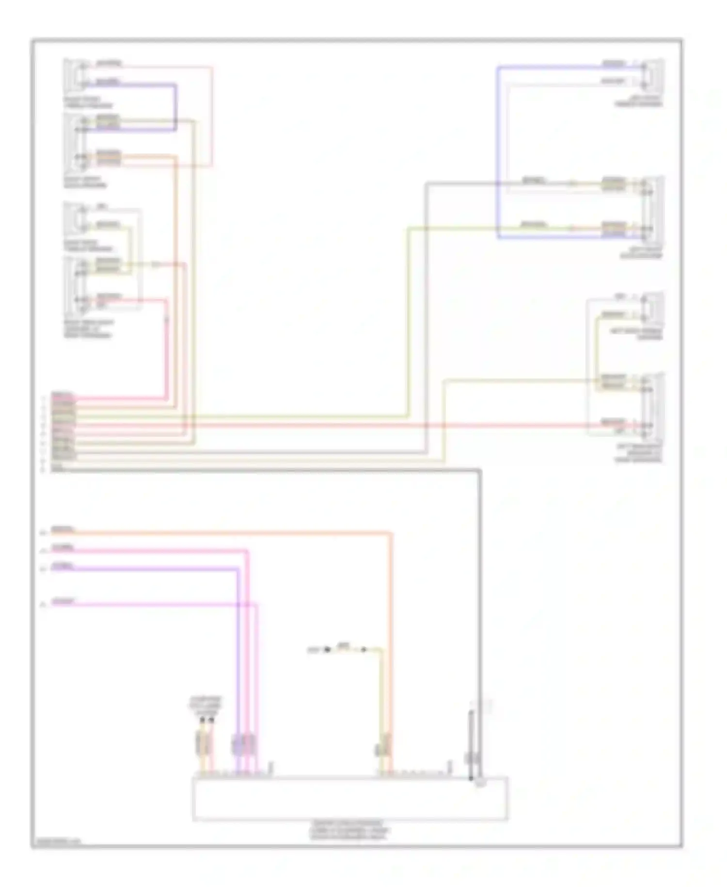 Wiring diagram computer data lines system for Volkswagen Tiguan I (2007-2011) (65 of 82)
