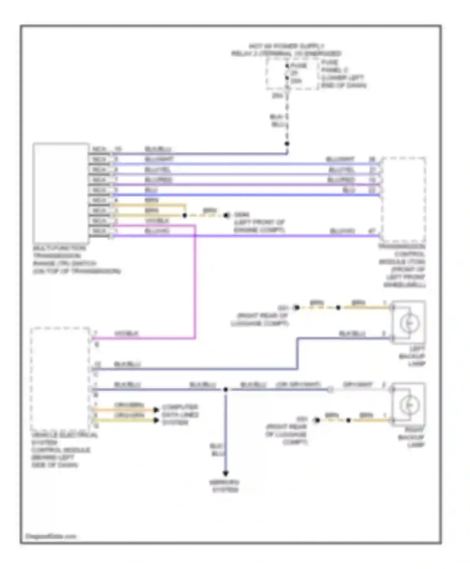 Wiring diagram computer data lines system for Volkswagen Tiguan I (2007-2011) (11 of 82)