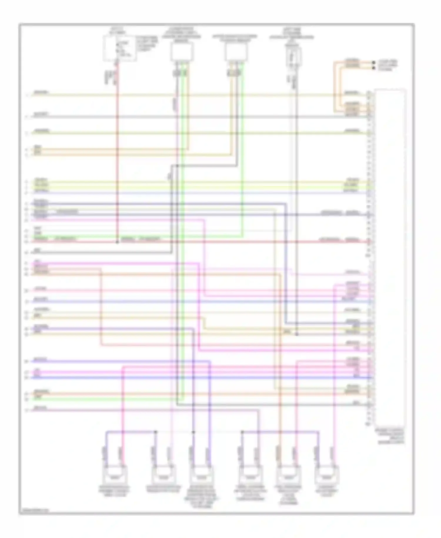 Wiring diagram computer data lines system for Volkswagen Tiguan I (2007-2011) (20 of 82)