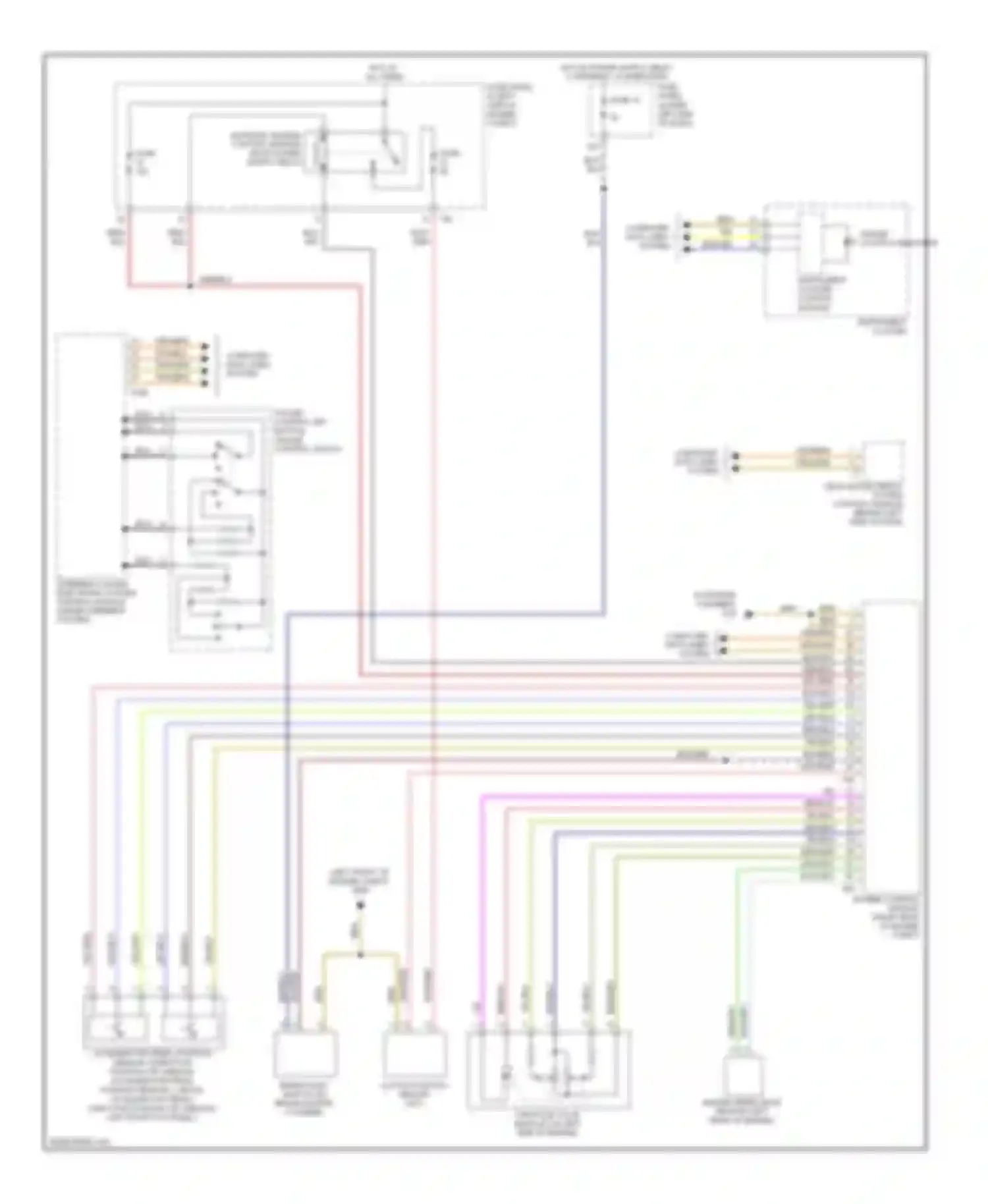 Wiring diagram cruise control indicator for Volkswagen Tiguan I (2007-2011) (1 of 2)