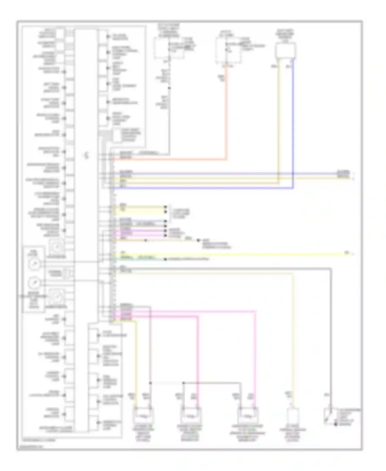 Wiring diagram engine electronics warning indicator for Volkswagen Tiguan I (2007-2011) (1 of 1)