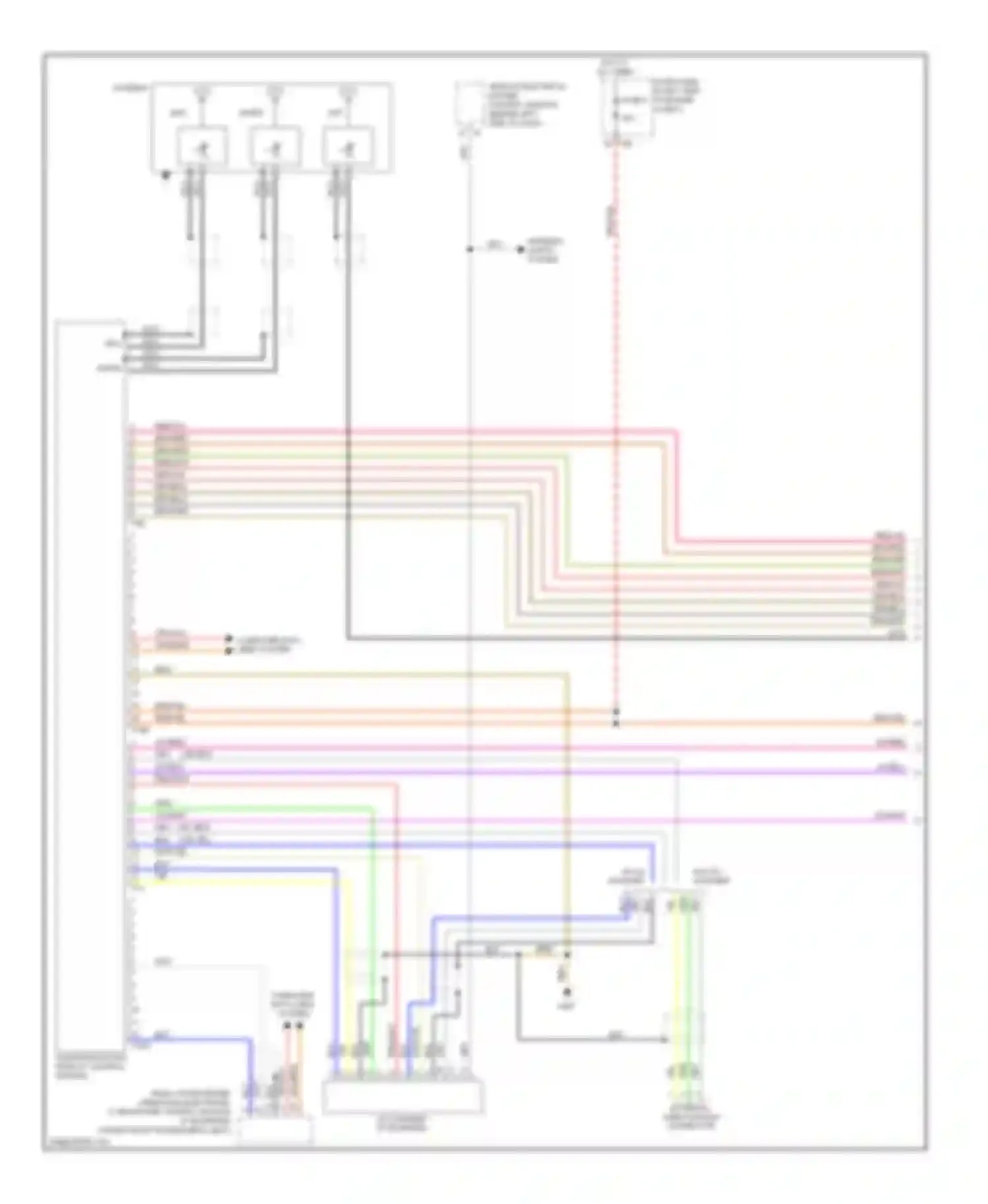 Wiring diagram external audio source connector for Volkswagen Tiguan I (2007-2011) (1 of 4)