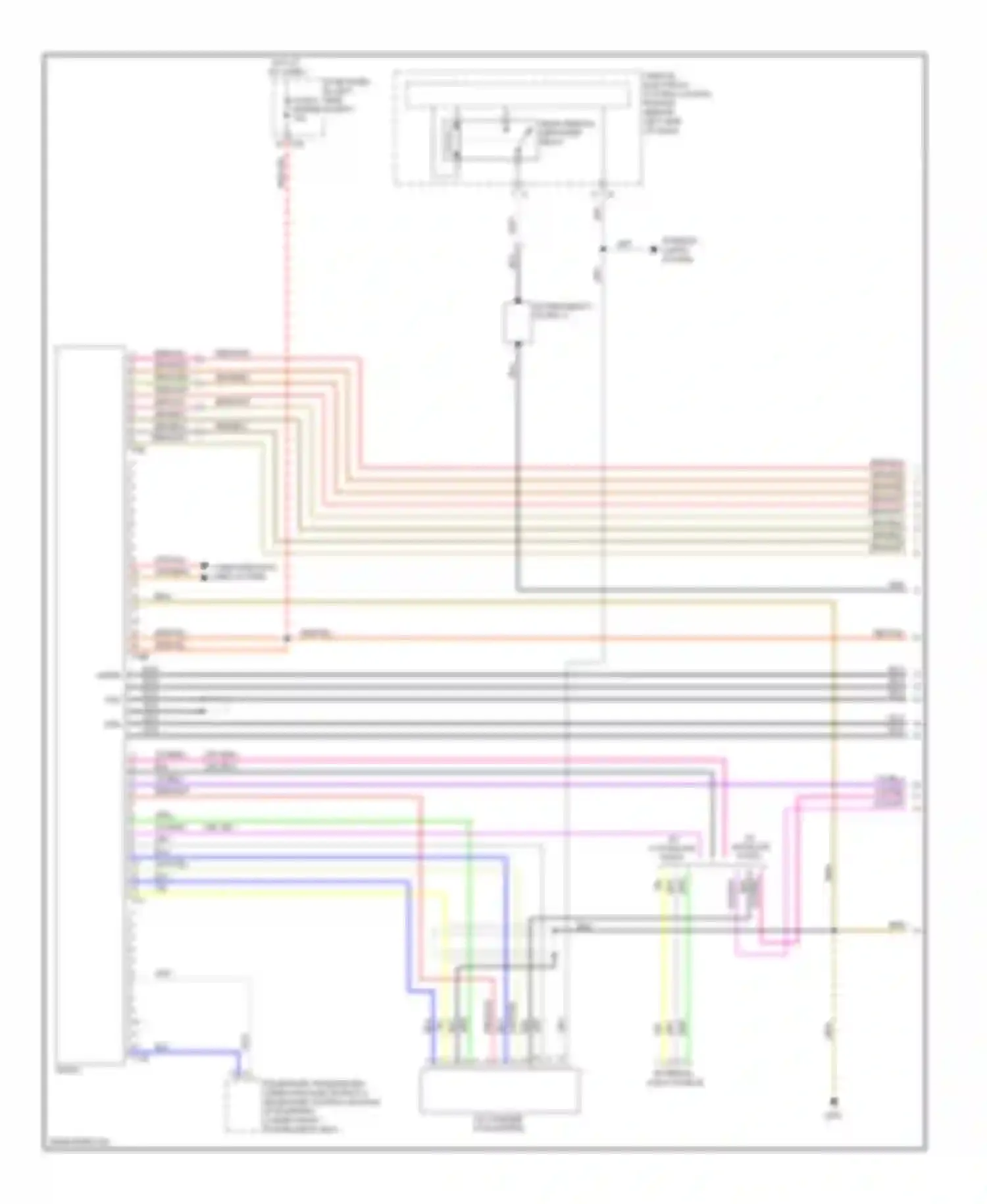 Wiring diagram external audio source for Volkswagen Tiguan I (2007-2011) (1 of 2)