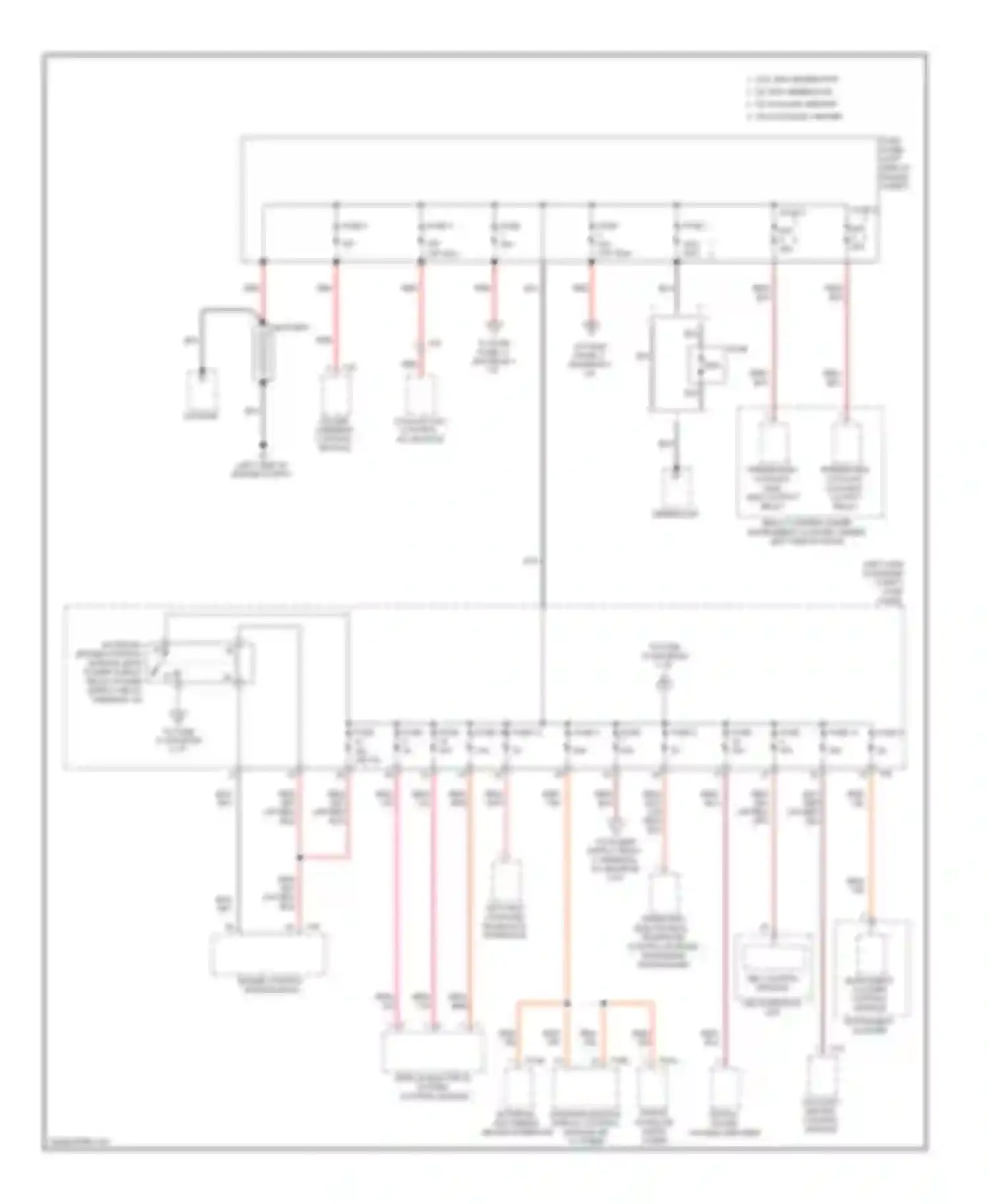 Wiring diagram fuse 1 for Volkswagen Tiguan I (2007-2011) (2 of 2)
