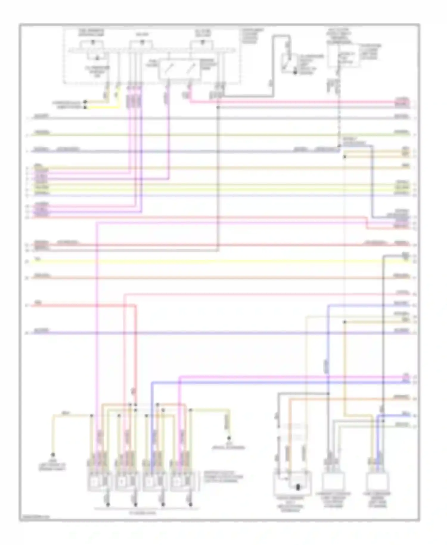 Wiring diagram instrument cluster control module for Volkswagen Tiguan I (2007-2011) (10 of 16)