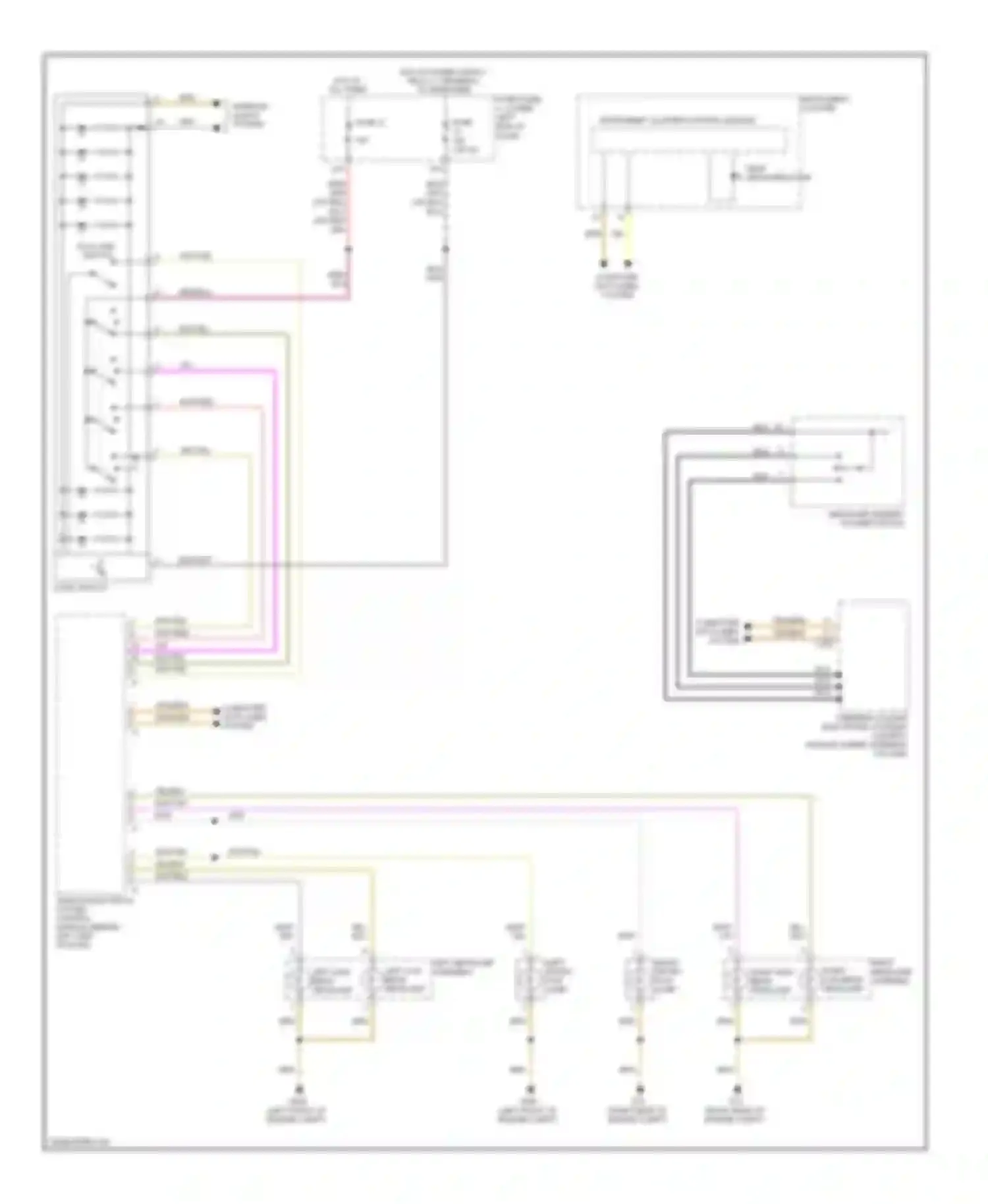 Wiring diagram instrument cluster control module for Volkswagen Tiguan I (2007-2011) (6 of 16)