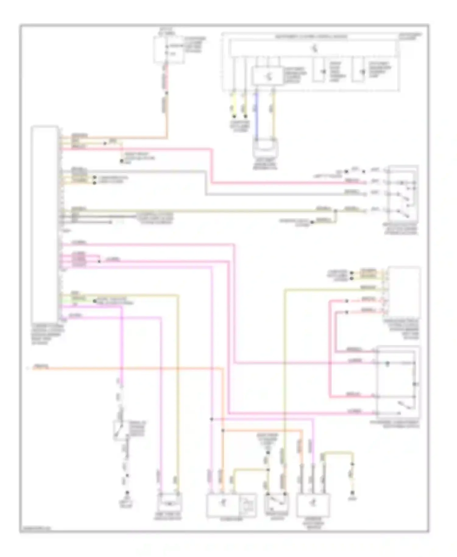 Wiring diagram interior monitoring sensor for Volkswagen Tiguan I (2007-2011) (1 of 6)