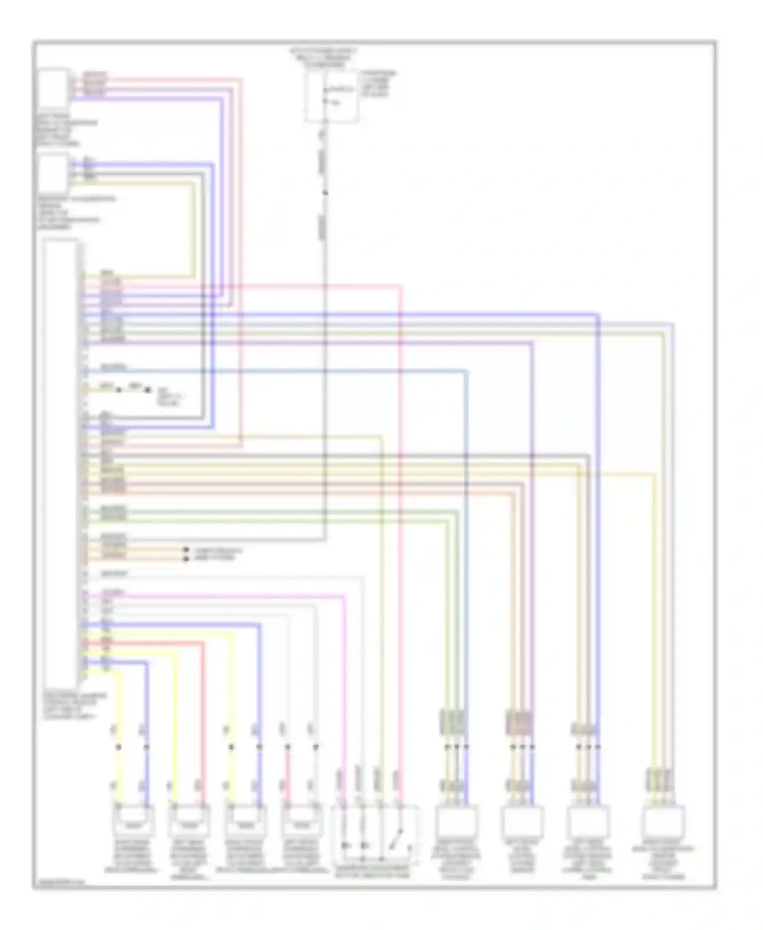 Wiring diagram left front level control system sensor for Volkswagen Tiguan I (2007-2011) (1 of 1)