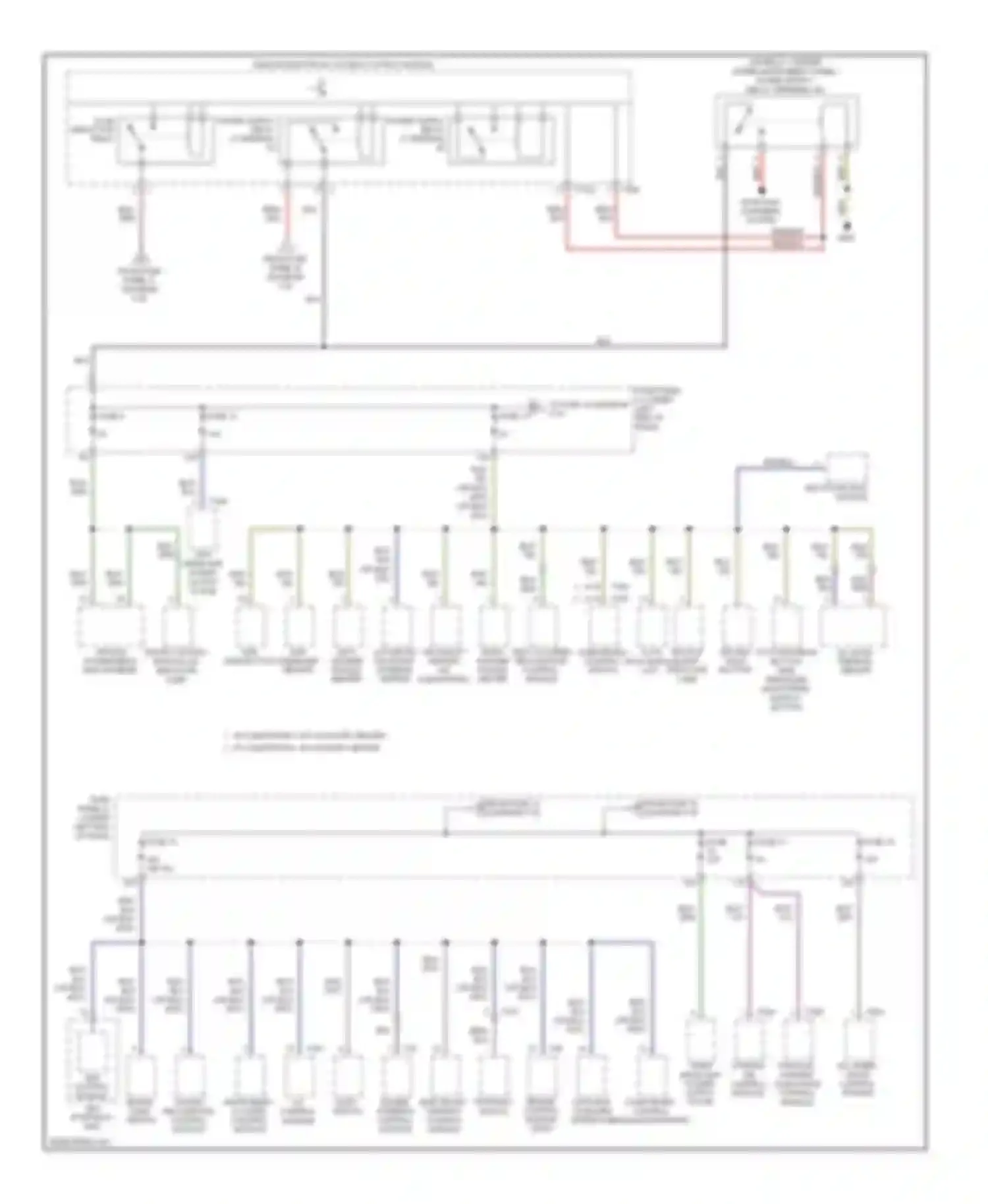 Wiring diagram left headlamp power output stage for Volkswagen Tiguan I (2007-2011) (2 of 2)