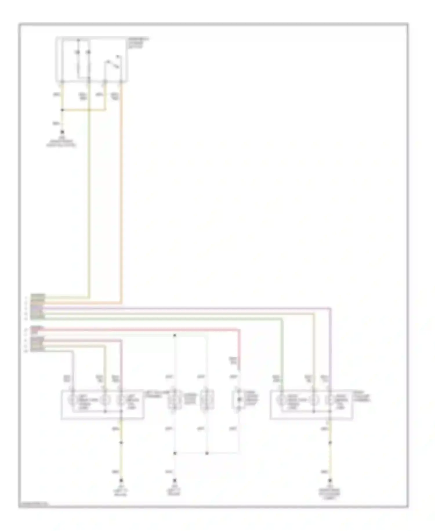 Wiring diagram left rear turn signal lamp for Volkswagen Tiguan I (2007-2011) (1 of 1)