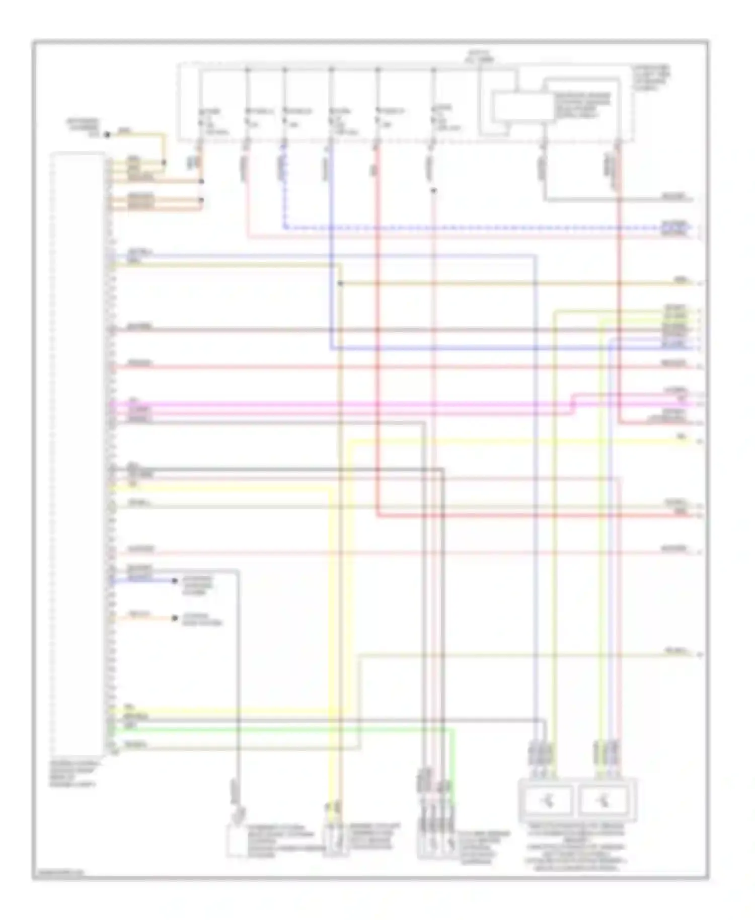 Wiring diagram oxygen sensor for Volkswagen Tiguan I (2007-2011) (1 of 1)